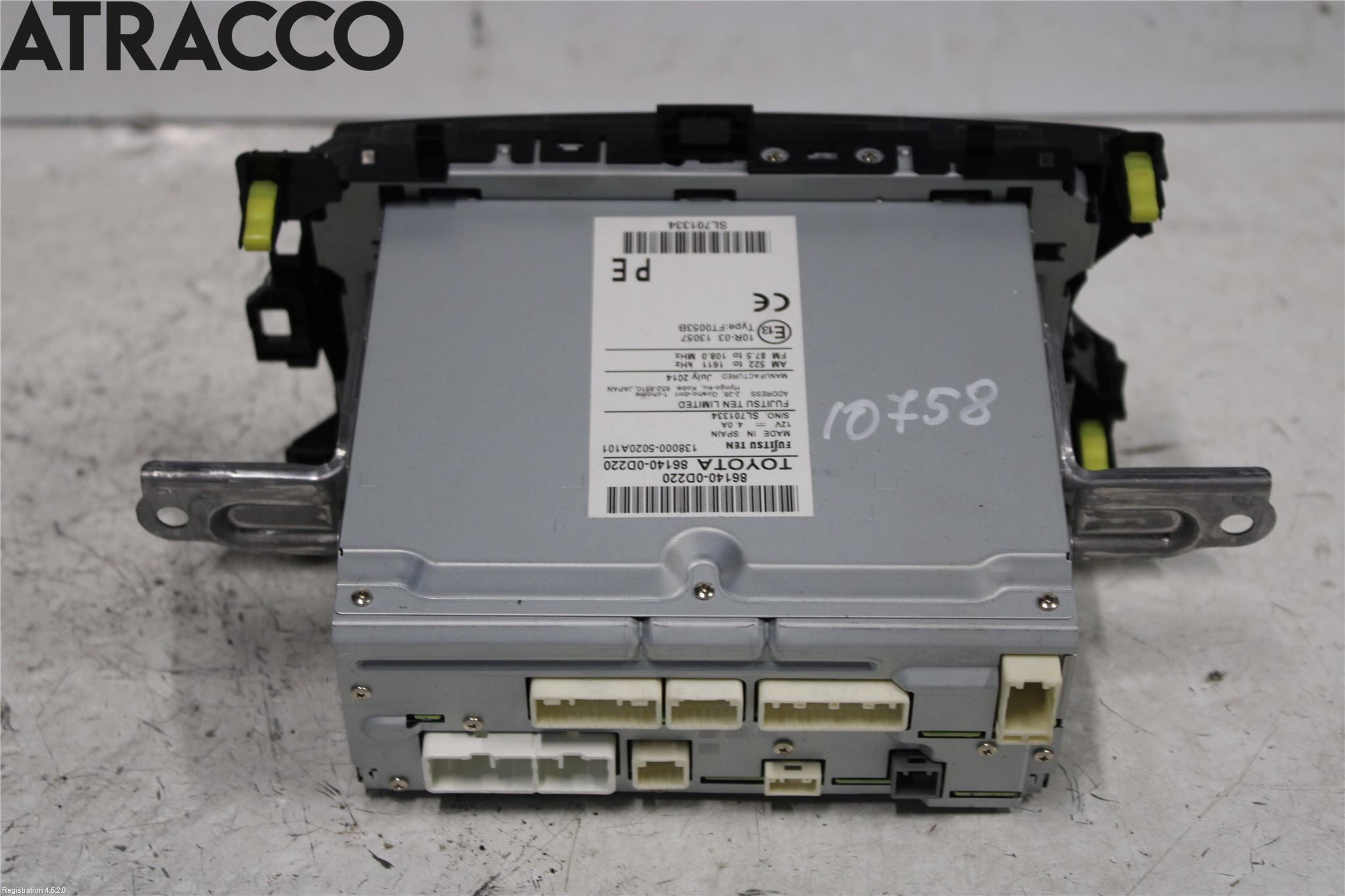 Toyota YARIS XP130 15-20 Stereo Radio Med Cd