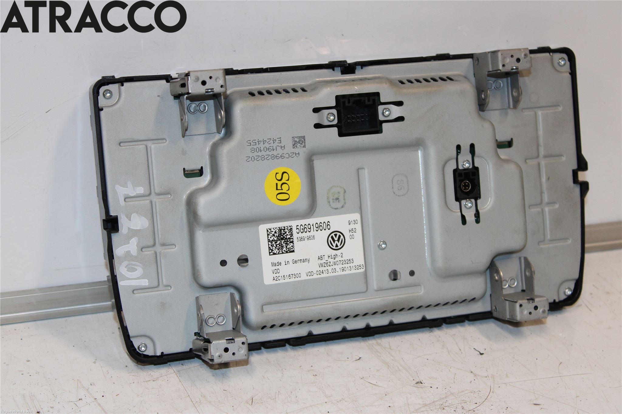 Volkswagen VW GOLF / E-GOLF VII 13-20 Multifunktionsdisplay