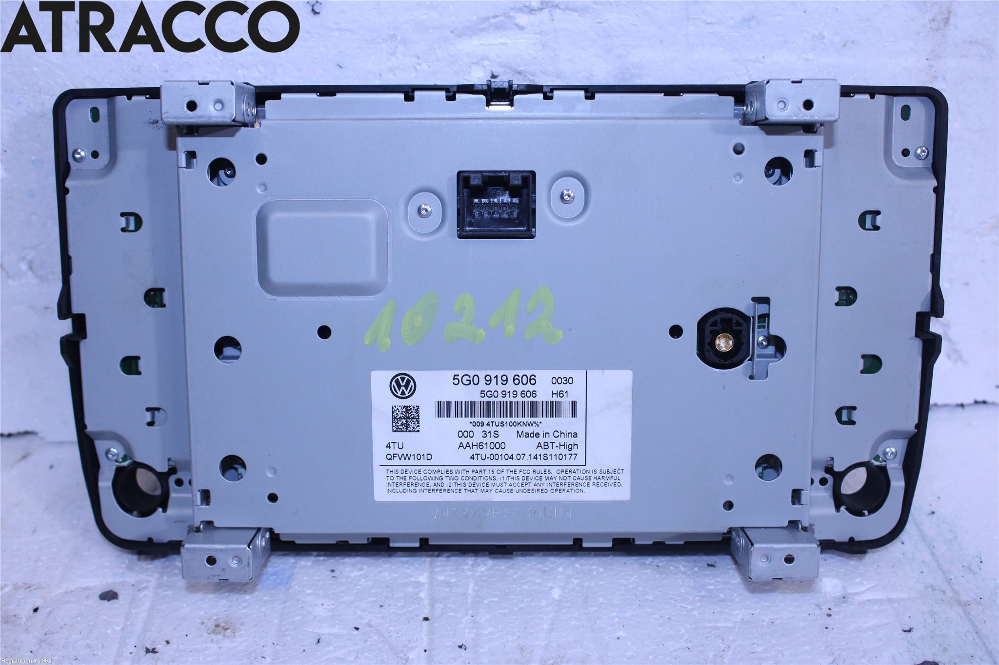 Volkswagen VW GOLF / E-GOLF VII 13-20 Multifunktionsdisplay