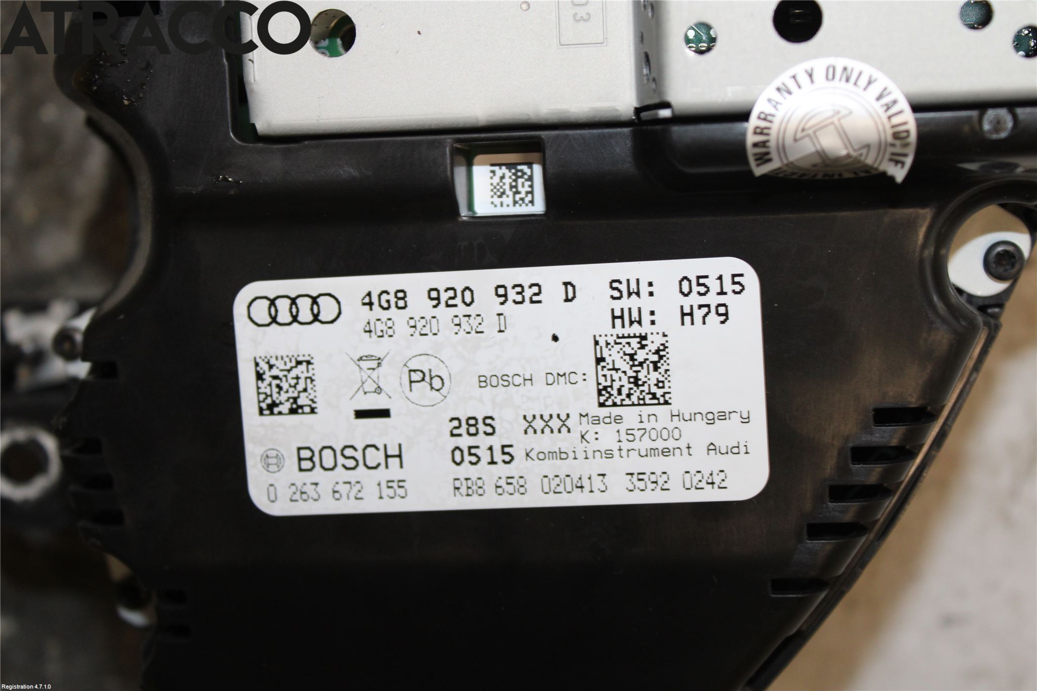 Audi A6/S6 4G 11-18 Instr Kombinert