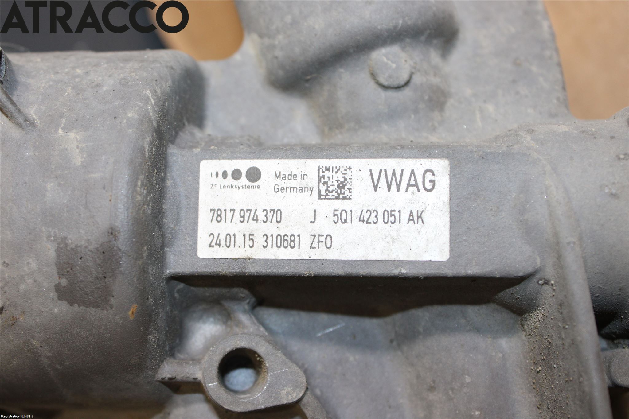 Audi A3/S3 05-13 Servo Snekke - Tannstang