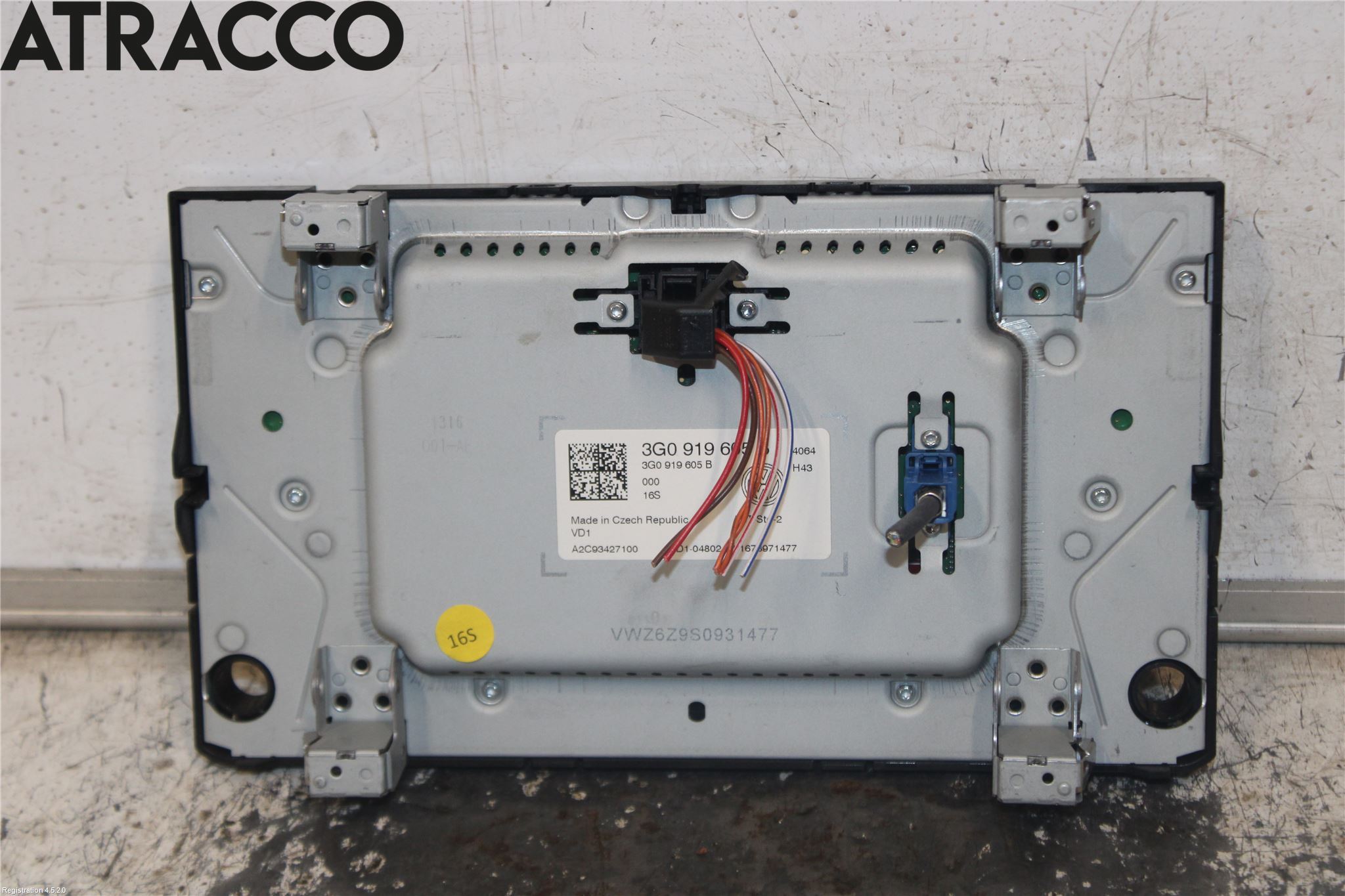 Volkswagen VW GOLF / E-GOLF VII 13-20 Multifunktionsdisplay