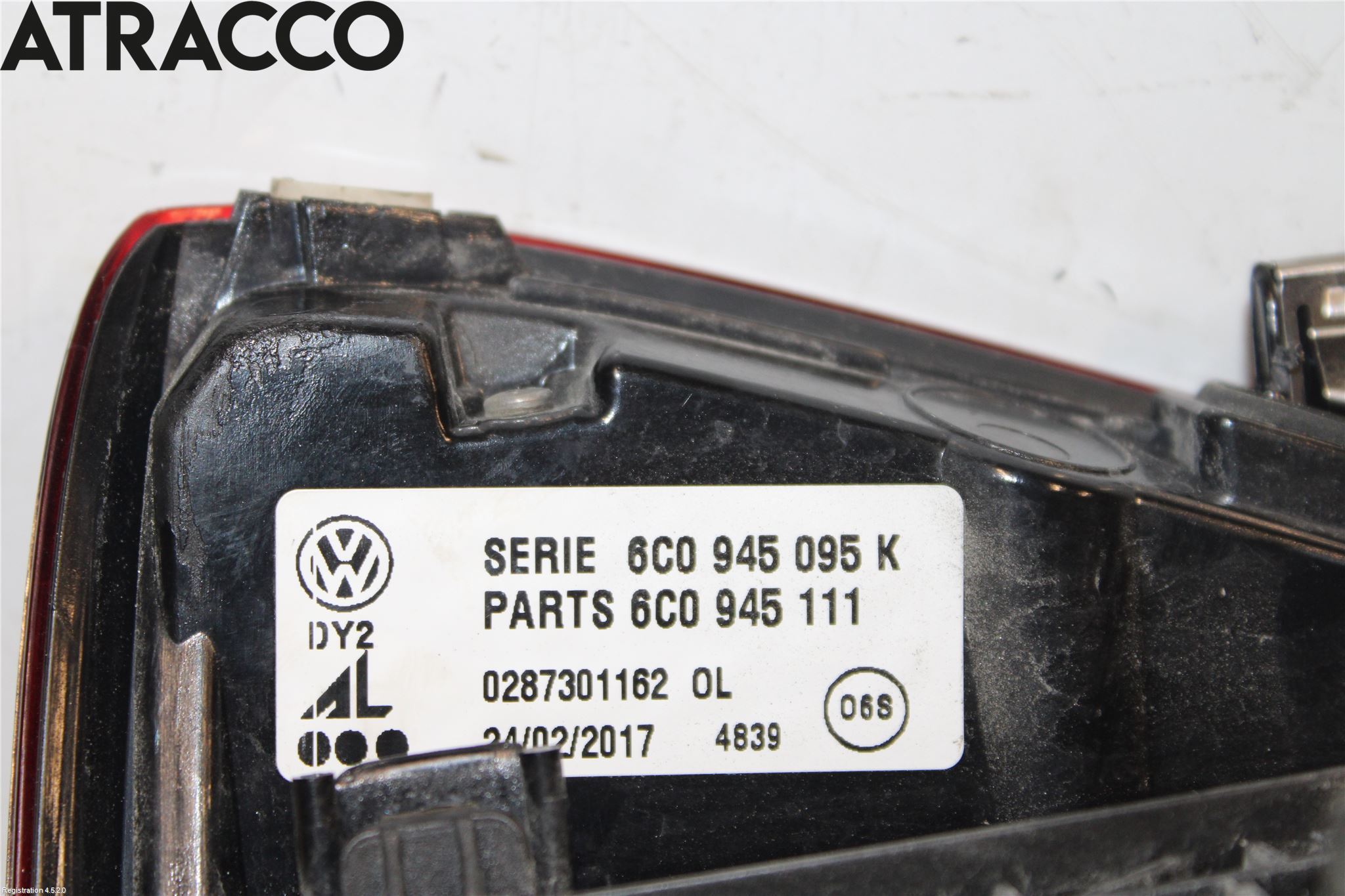 Volkswagen VW POLO 10-17 Baklykt Venstre