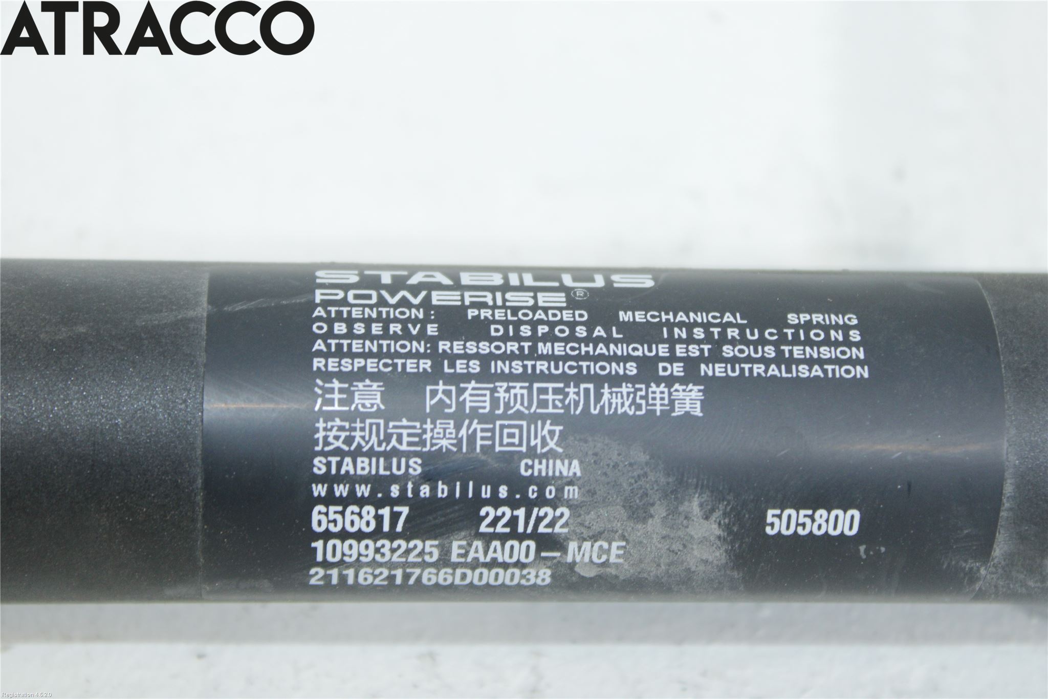 MG MARVEL R 22- Bakluke Demper-Gassfjær