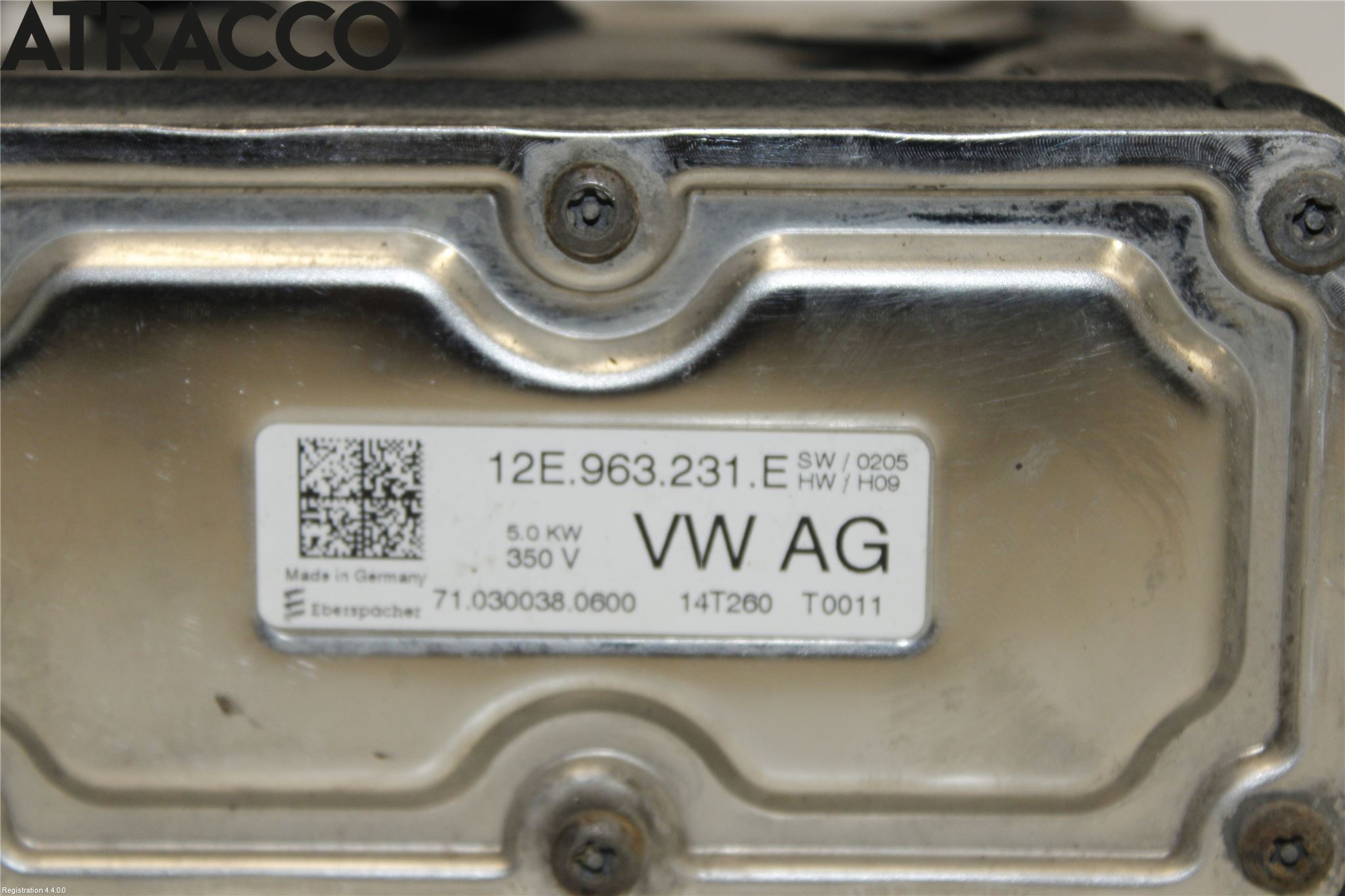 Volkswagen VW GOLF / E-GOLF VII 13-20 Motorvarmer Elektrisk