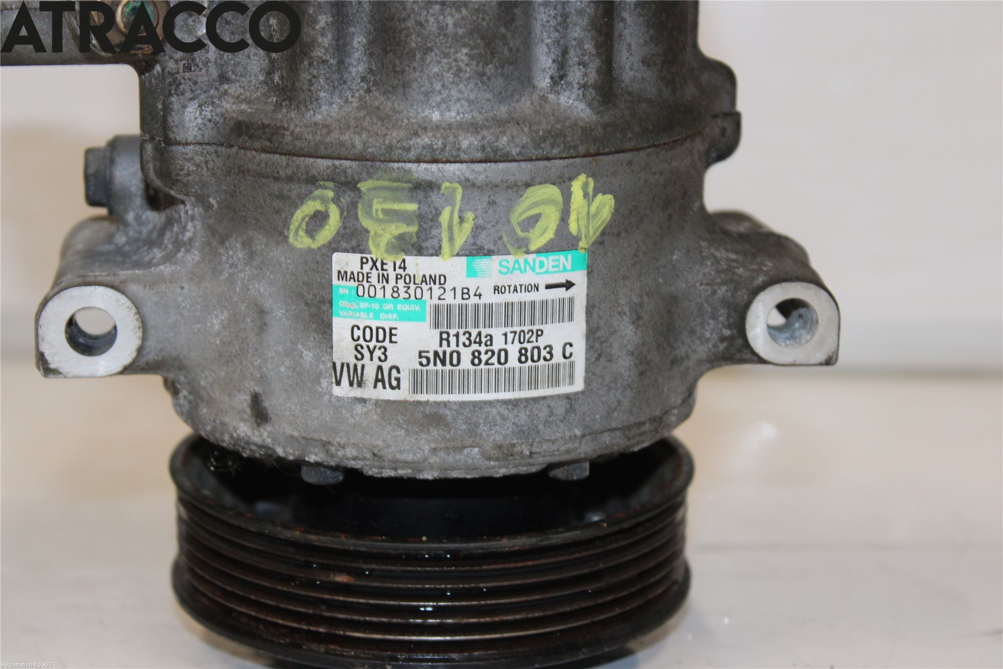 Audi A3/S3 05-13 Varme Ac Kompressor