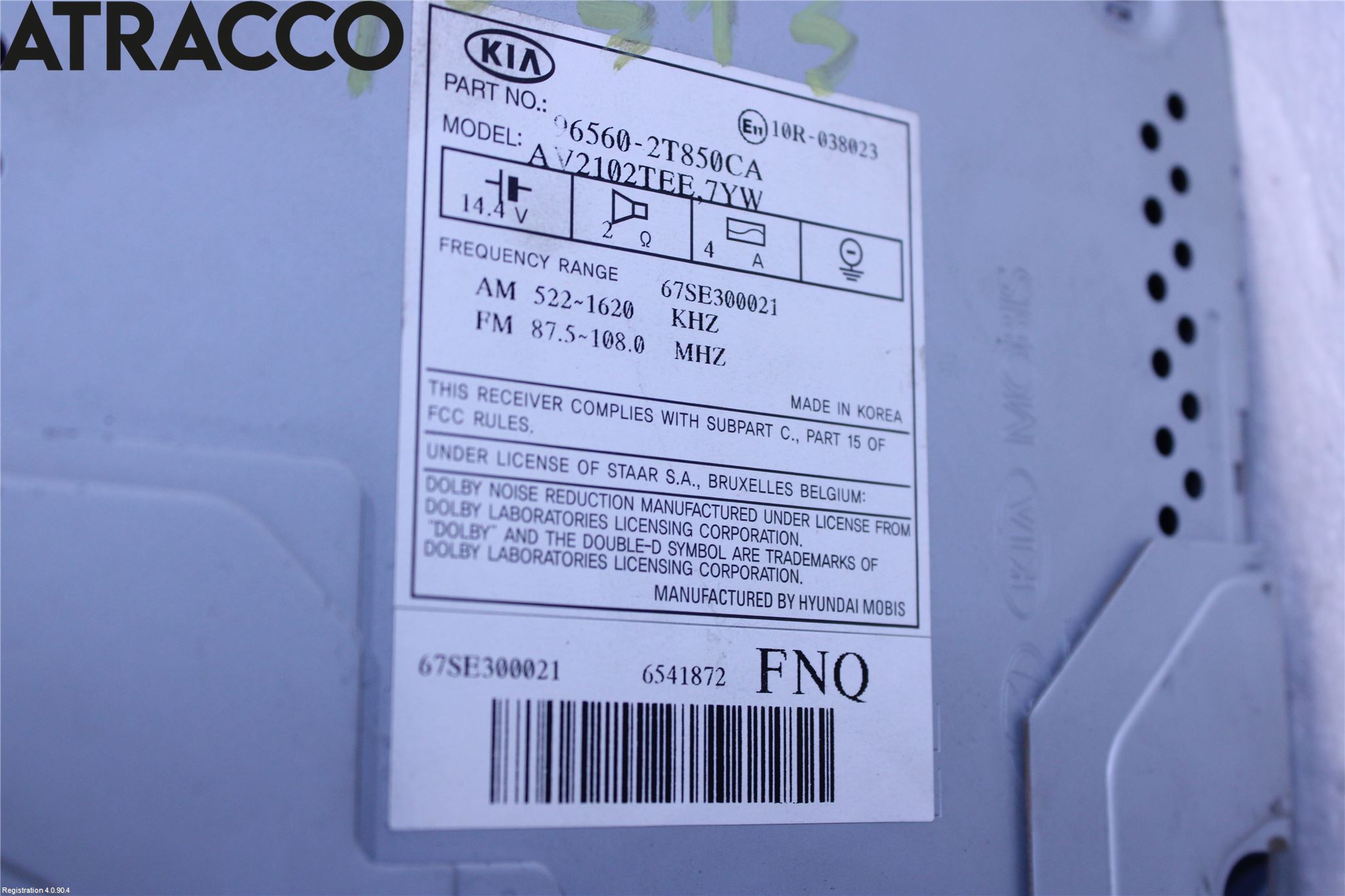 Kia OPTIMA 00-15 Stereo Radio Med Cd