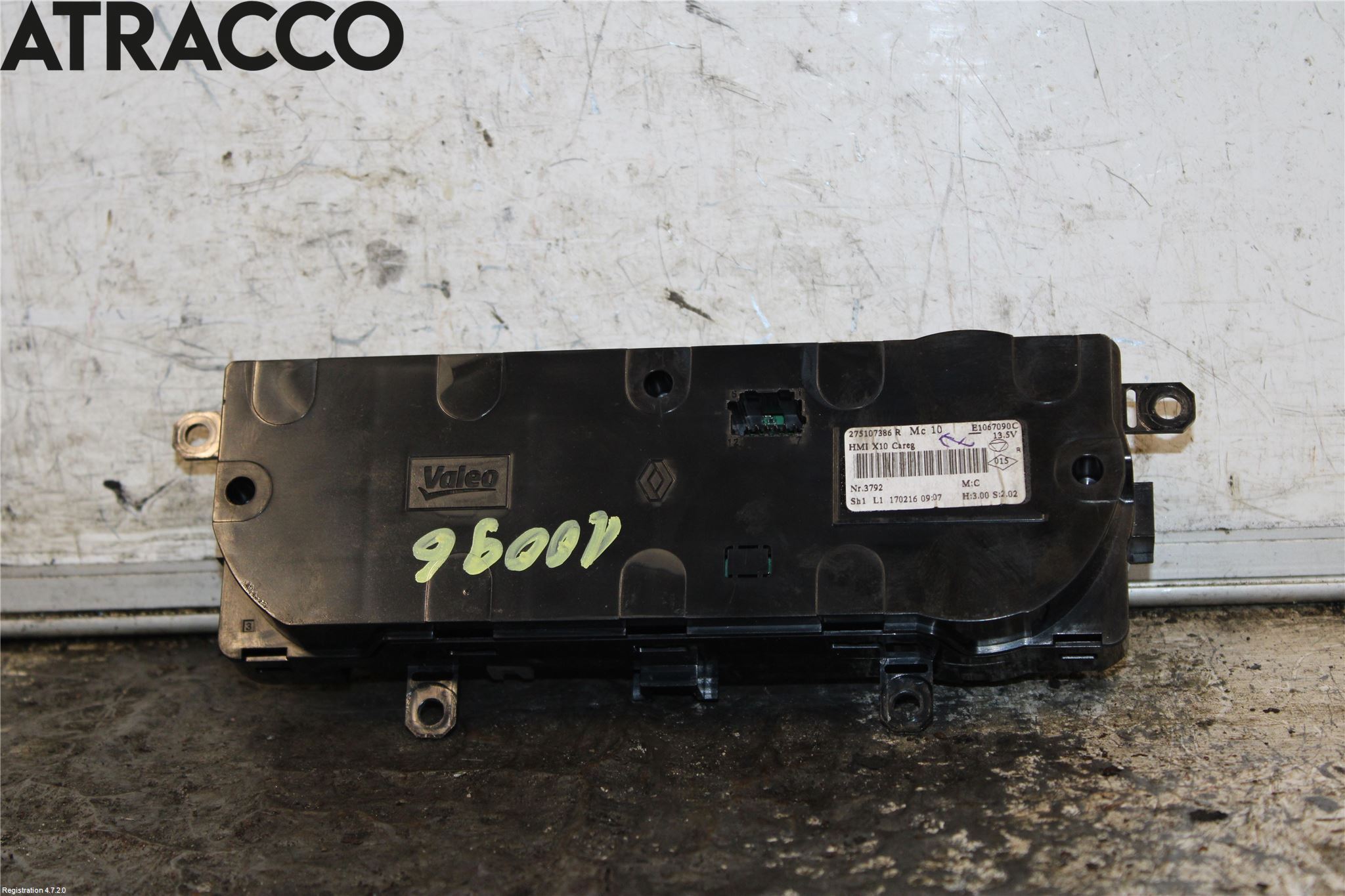 Renault ZOE/E-TECH 13- Varme Ac Betjening-Display