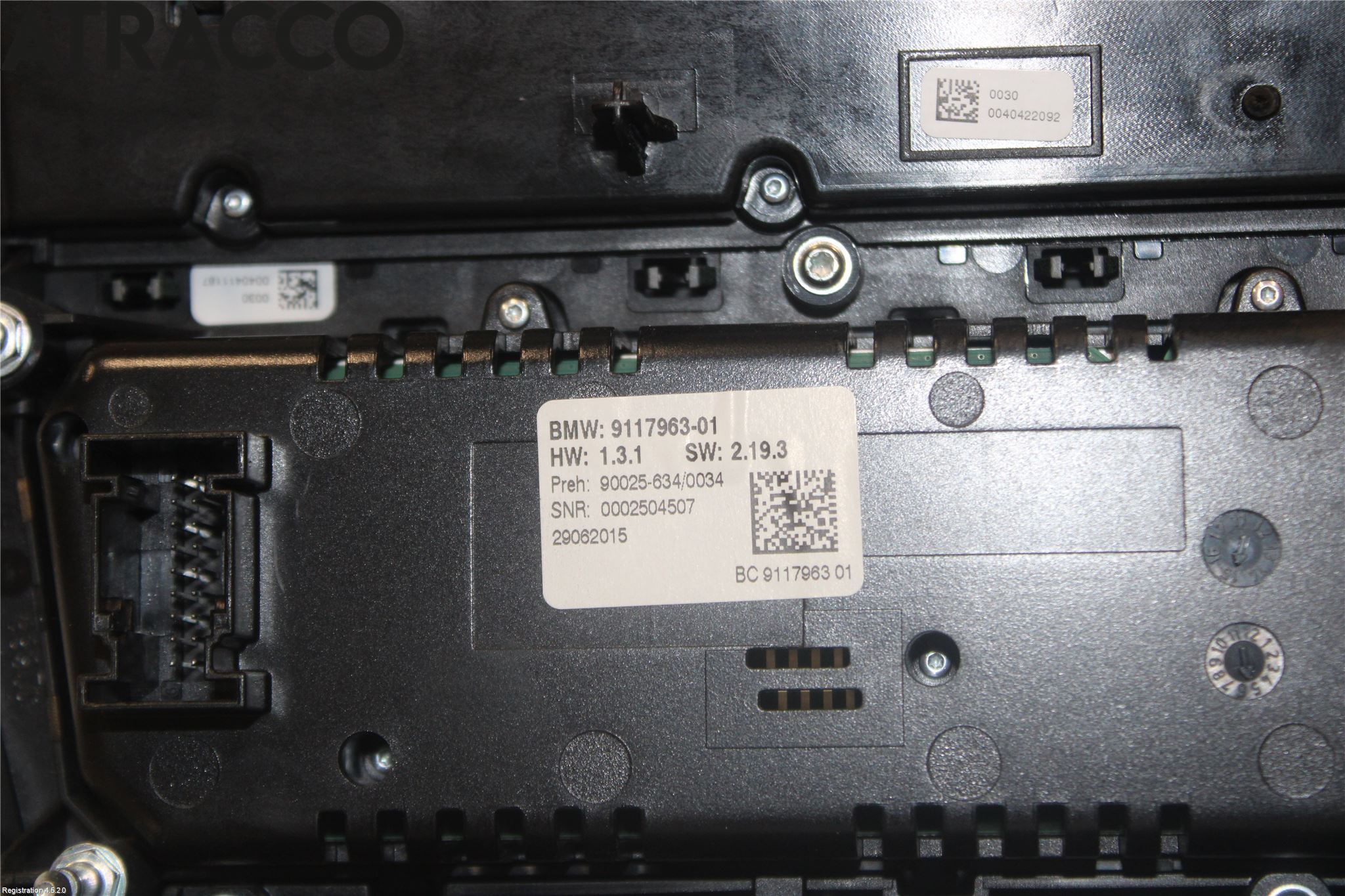 BMW 5 F10/F11/F18 09-17 Varme Ac Betjening-Display