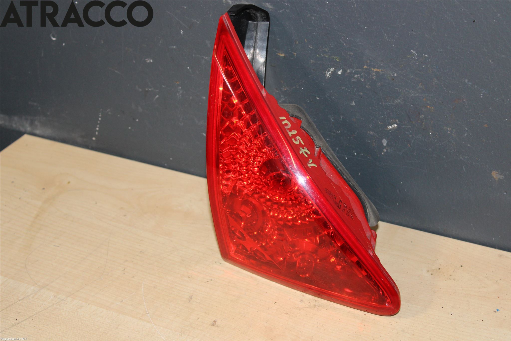 Peugeot 3008 09-16 Baklykt Venstre  På Luke(Indre