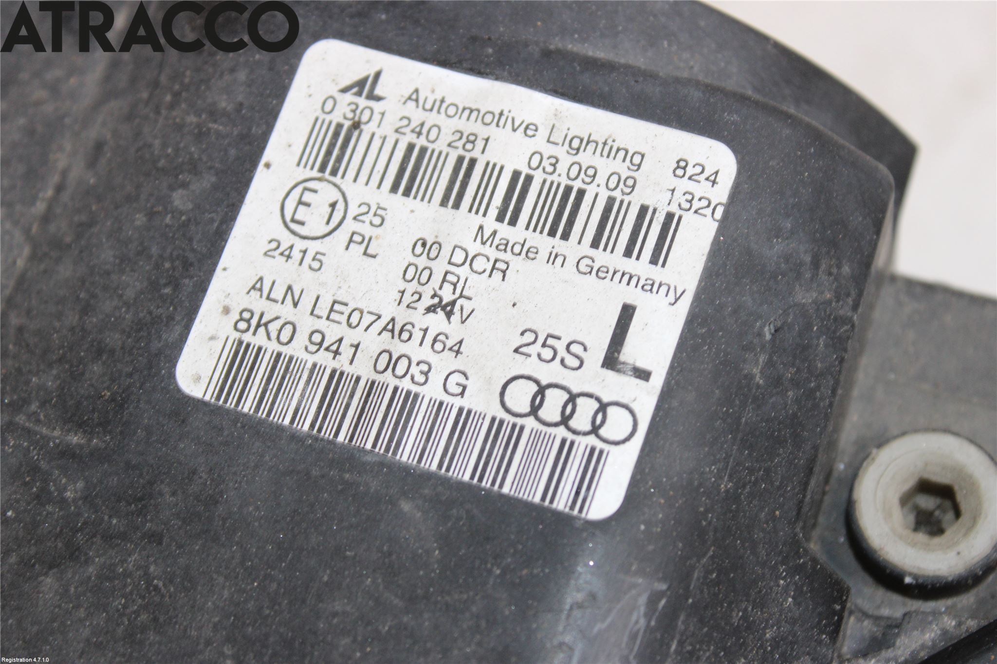 Audi A4/S4 08-11 Frontlykt Høyre