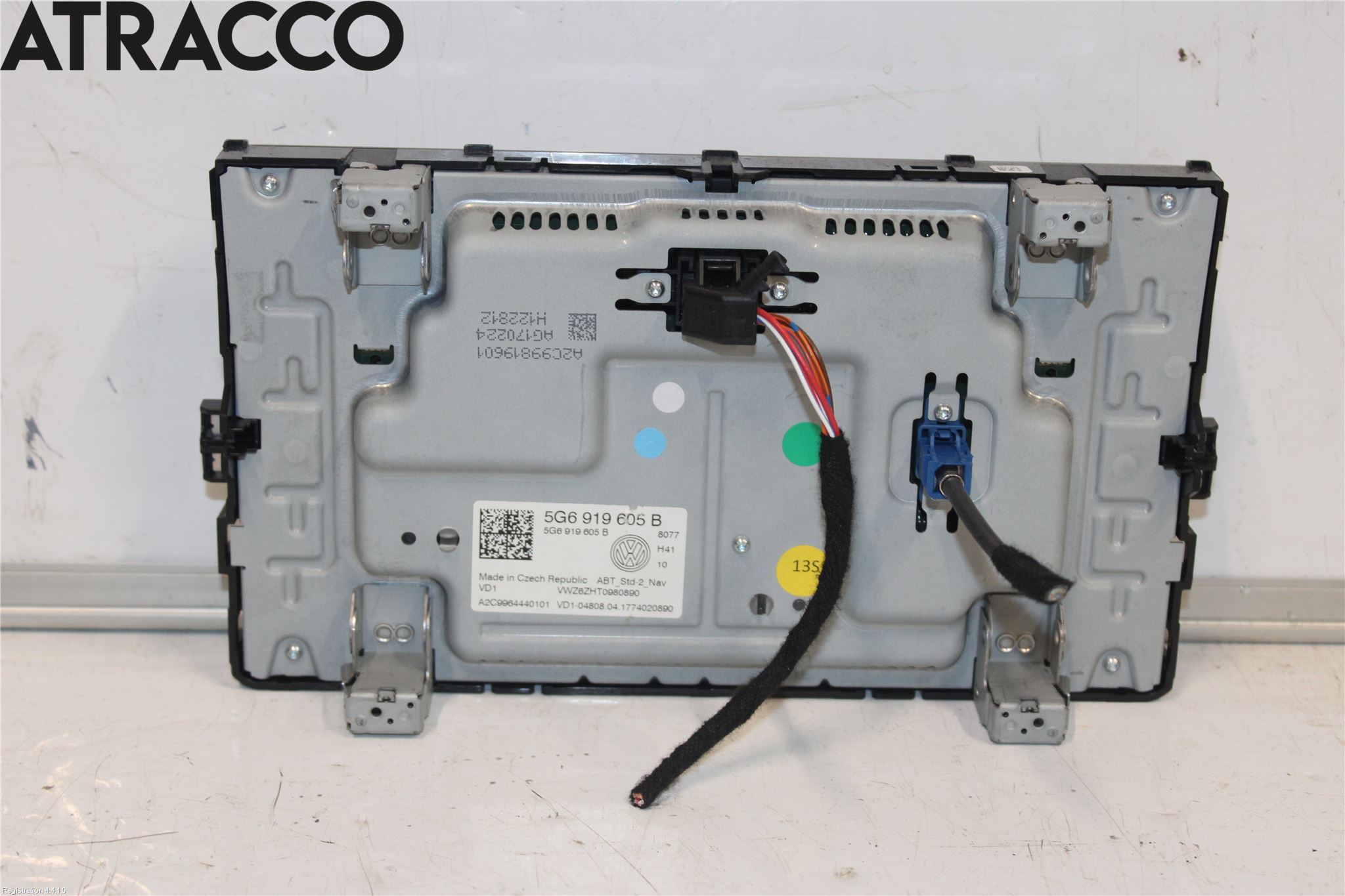 Volkswagen VW GOLF / E-GOLF VII 13-20 Multifunktionsdisplay