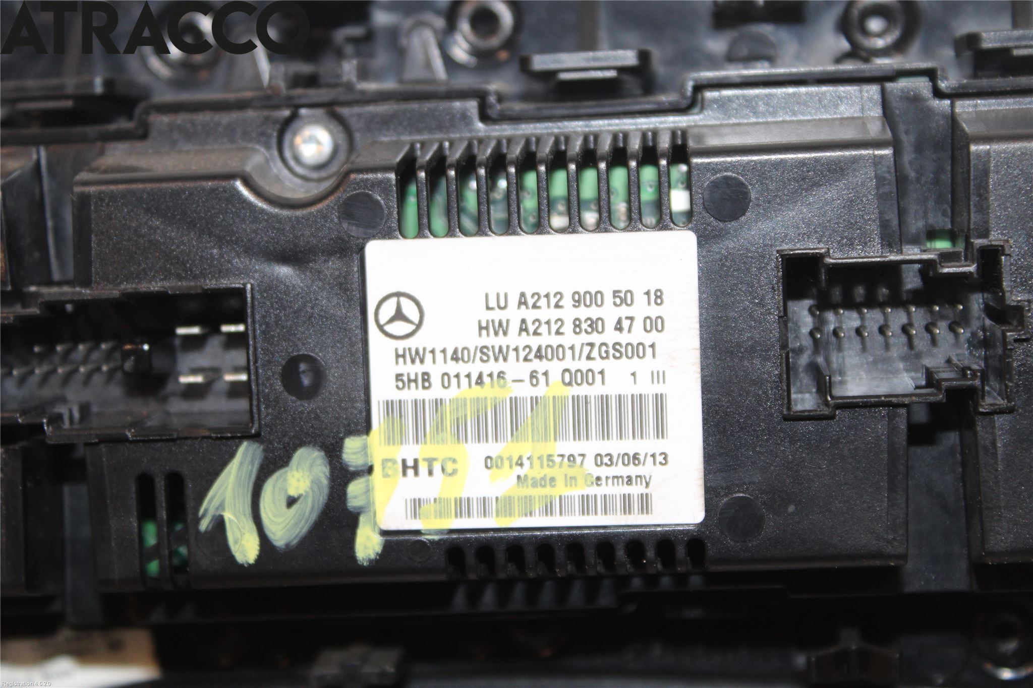 Mercedes-Benz MB E-KLASS (W212) 09-16 Varme Ac Betjening-Display