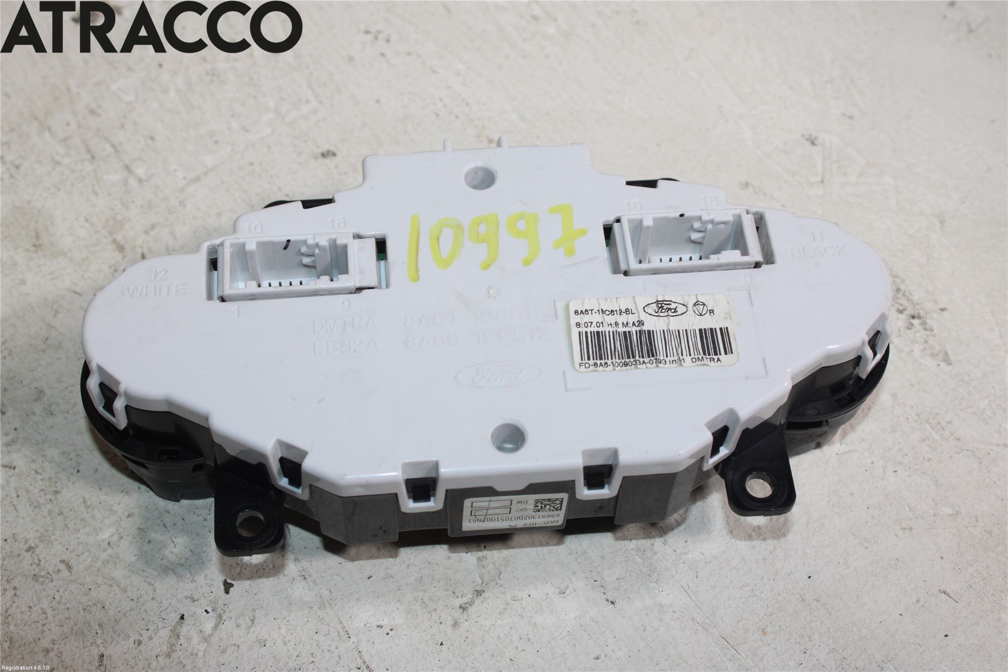 Ford FIESTA 09-12 Varme Ac Betjening-Display
