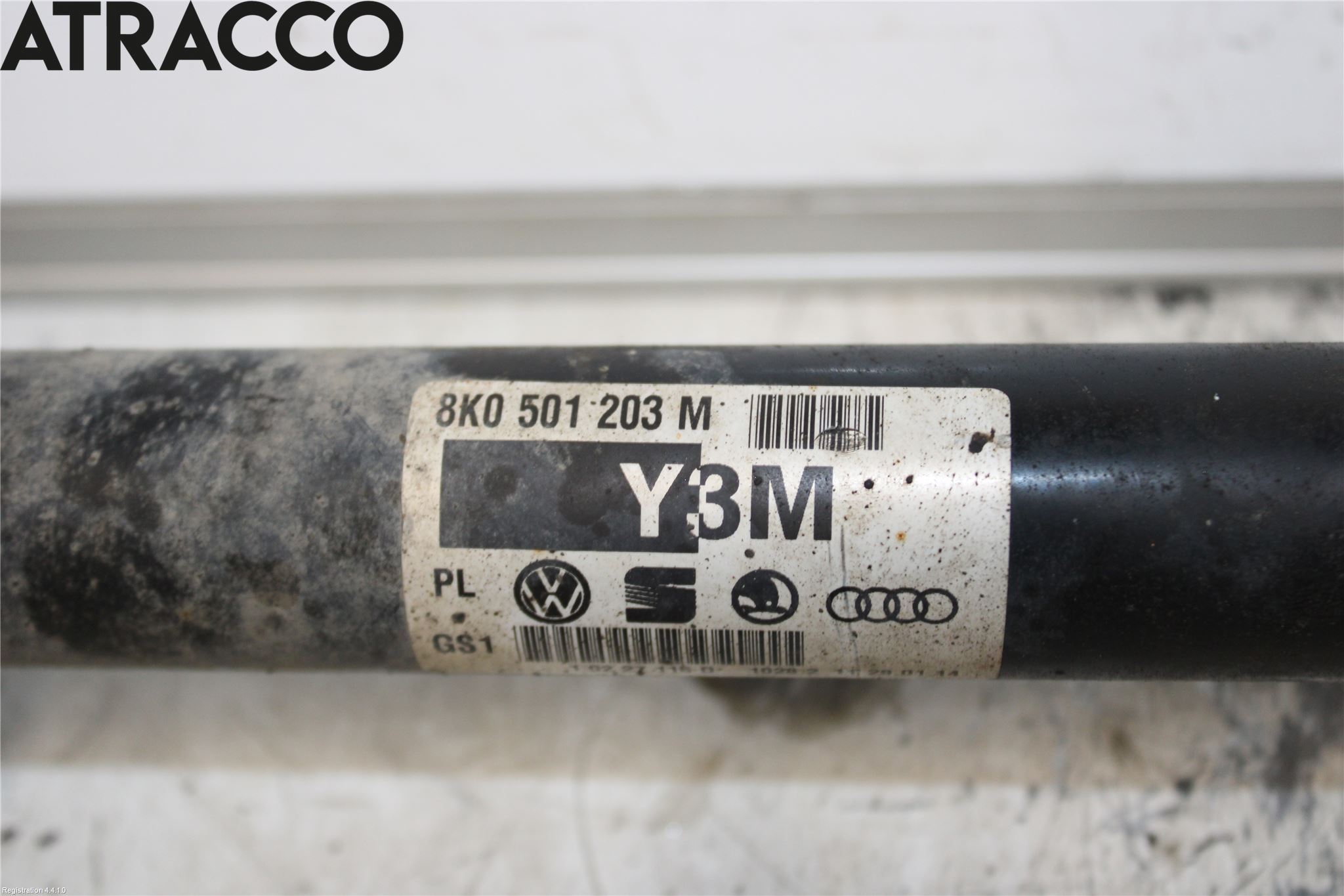 Audi A4 12-15 Drivaksel Bak Kompl Høyre