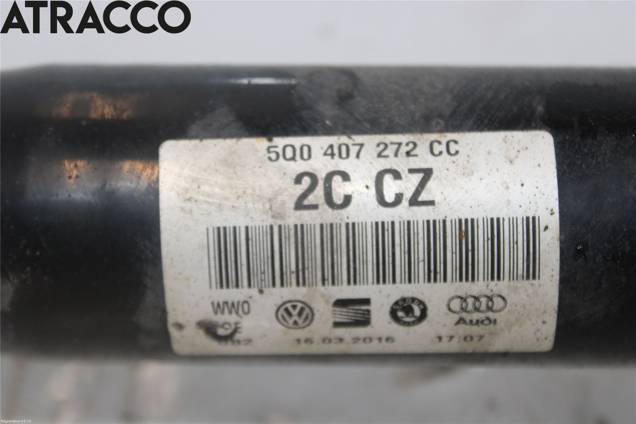 Volkswagen VW GOLF PLUS/CROSS GOLF 04-14 Drivaksel Foran Kompl Høyre