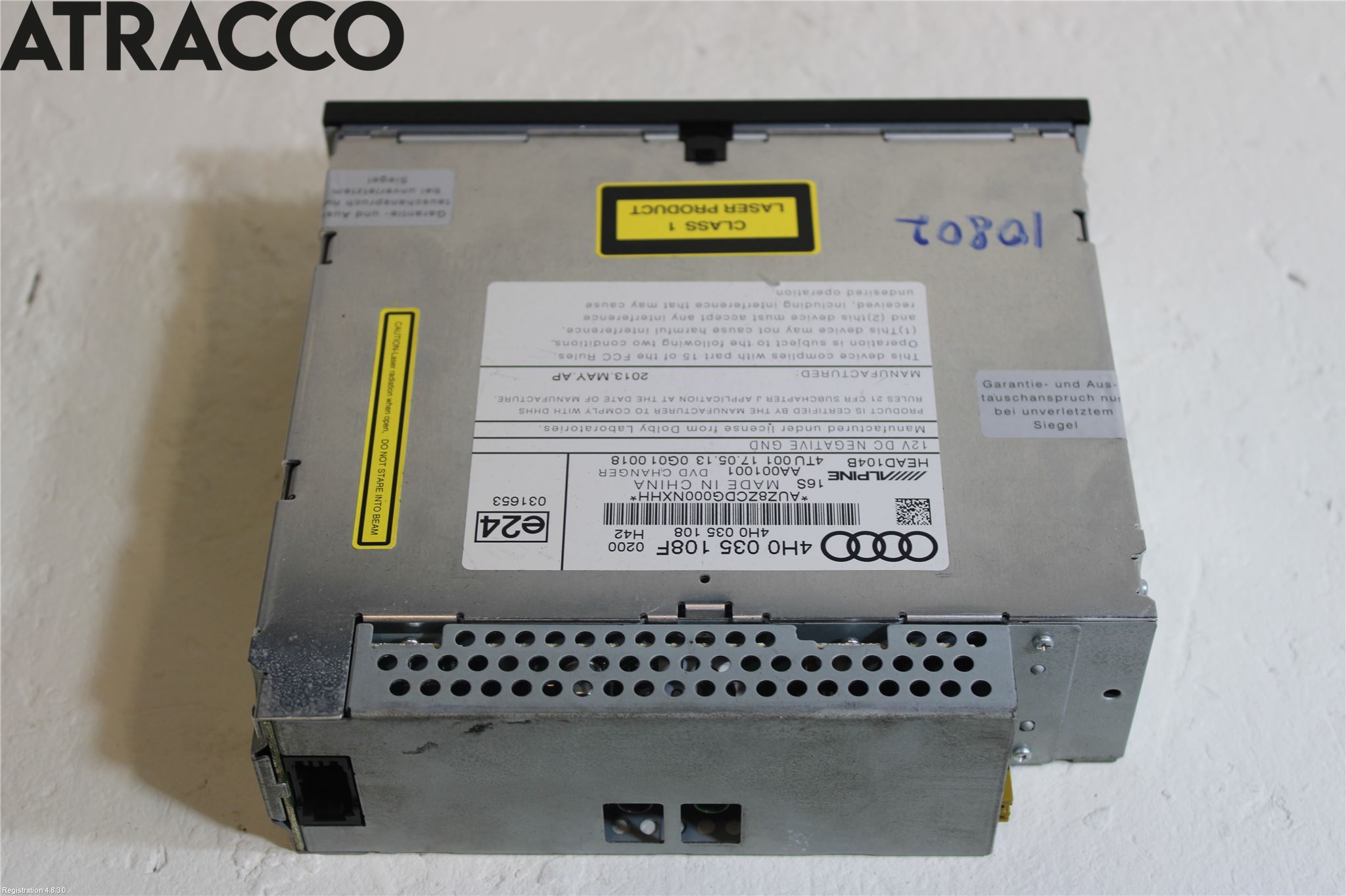 Audi A8/S8 4H 10-17 Stereo Cd Veksler