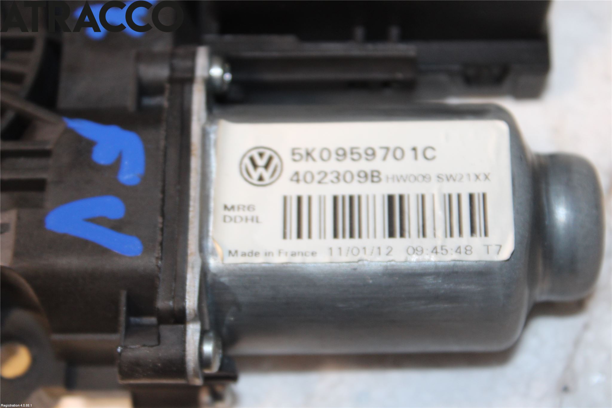 Volkswagen VW GOLF VI 09-13 Vindusheismotor