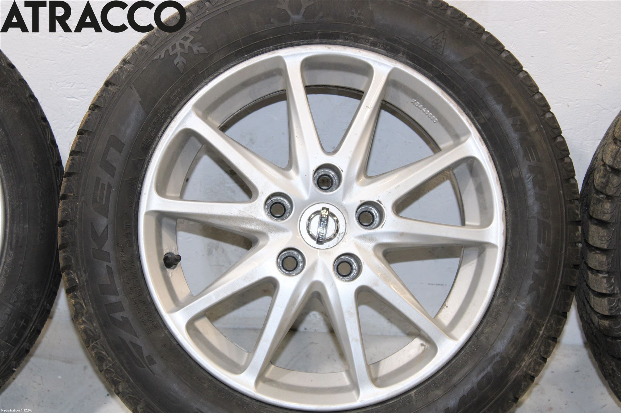 Nissan LEAF 18- Dekk Vinter På Alu Felg 4Stk