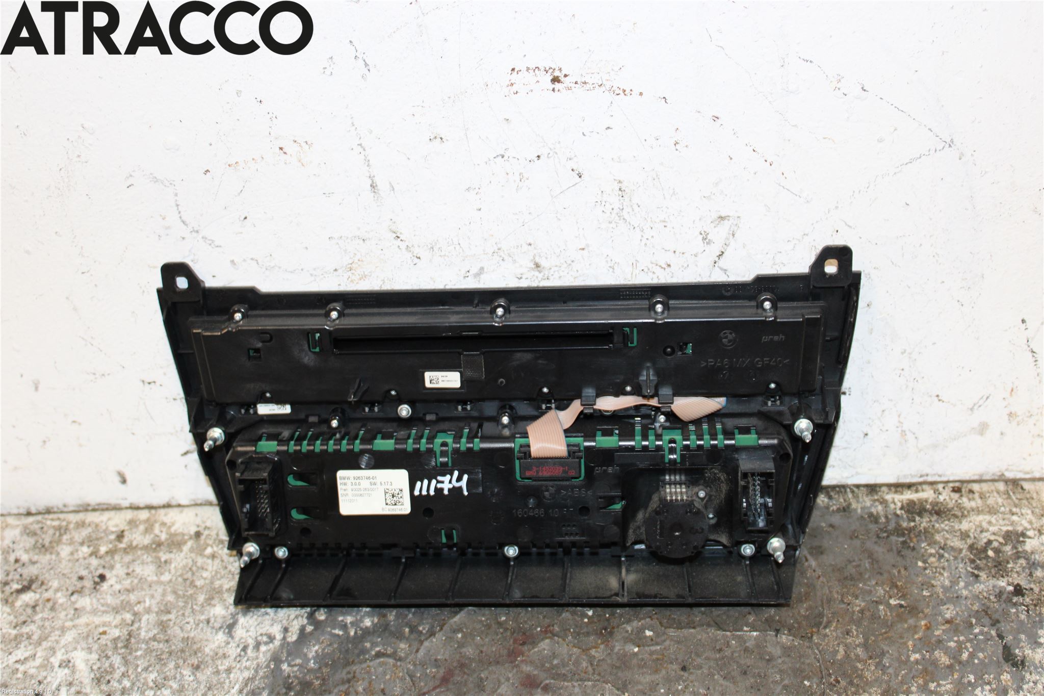 BMW 5 F10/F11/F18 09-17 Varme Ac Betjening-Display