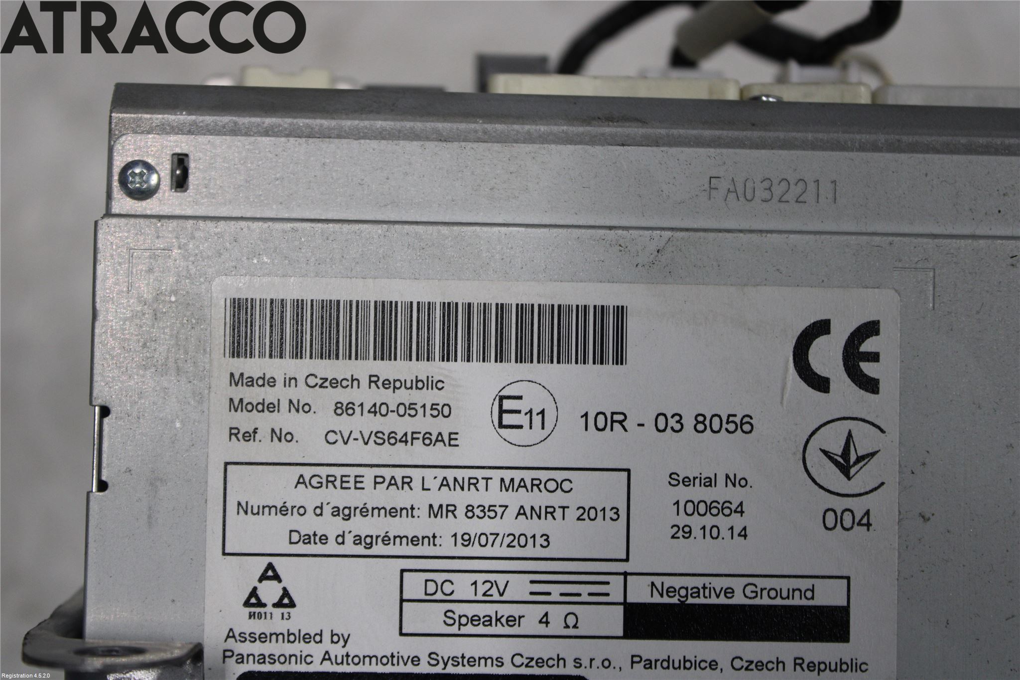 Toyota AVENSIS 09-15 Stereo Radio Med Cd