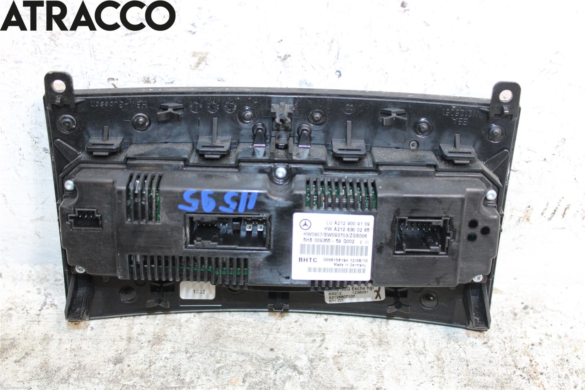 Mercedes-Benz MB E-KLASS (W212) 09-16 Varme Ac Betjening-Display