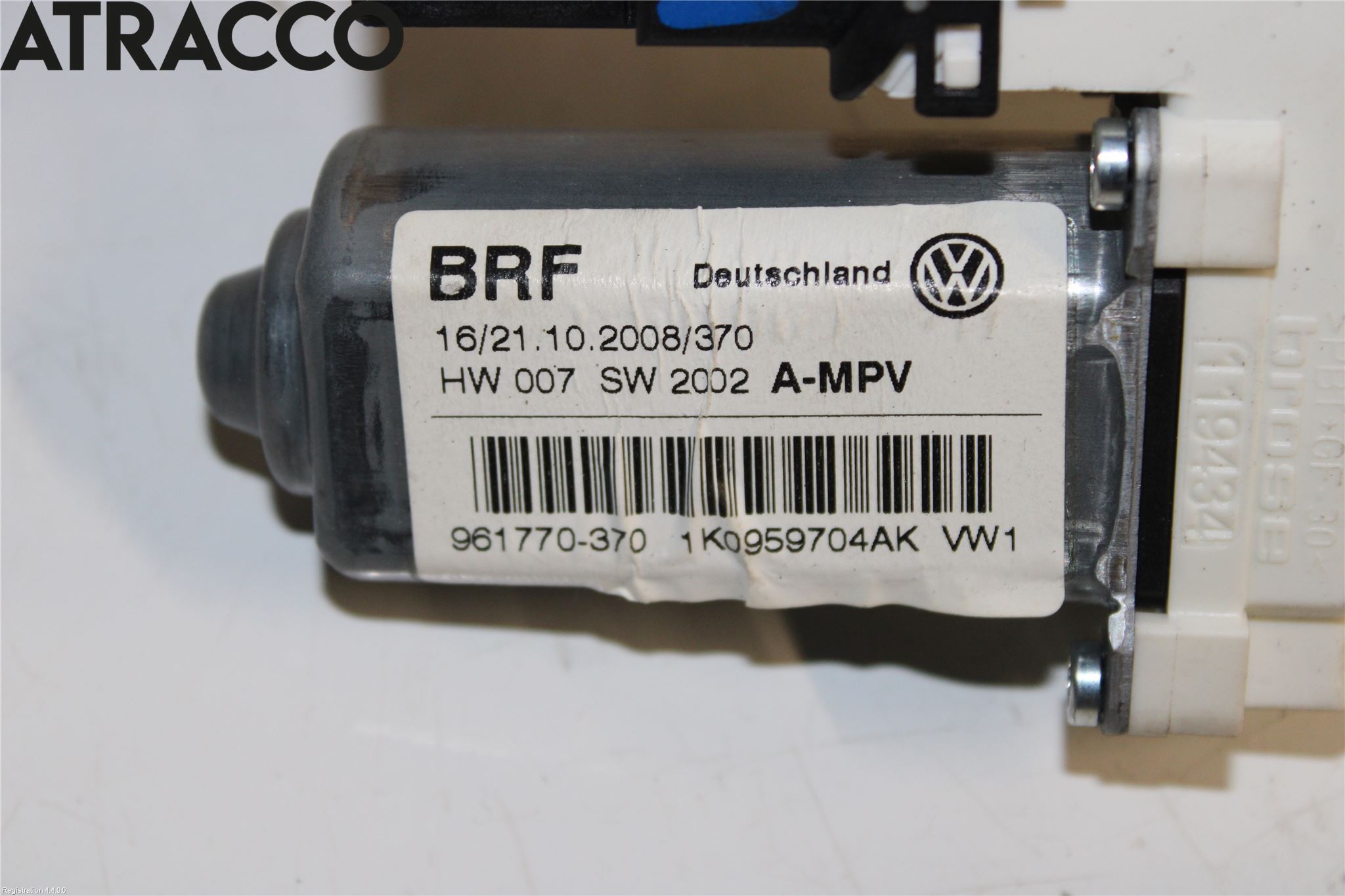 Volkswagen VW TOURAN 03-10 Vindusheismotor