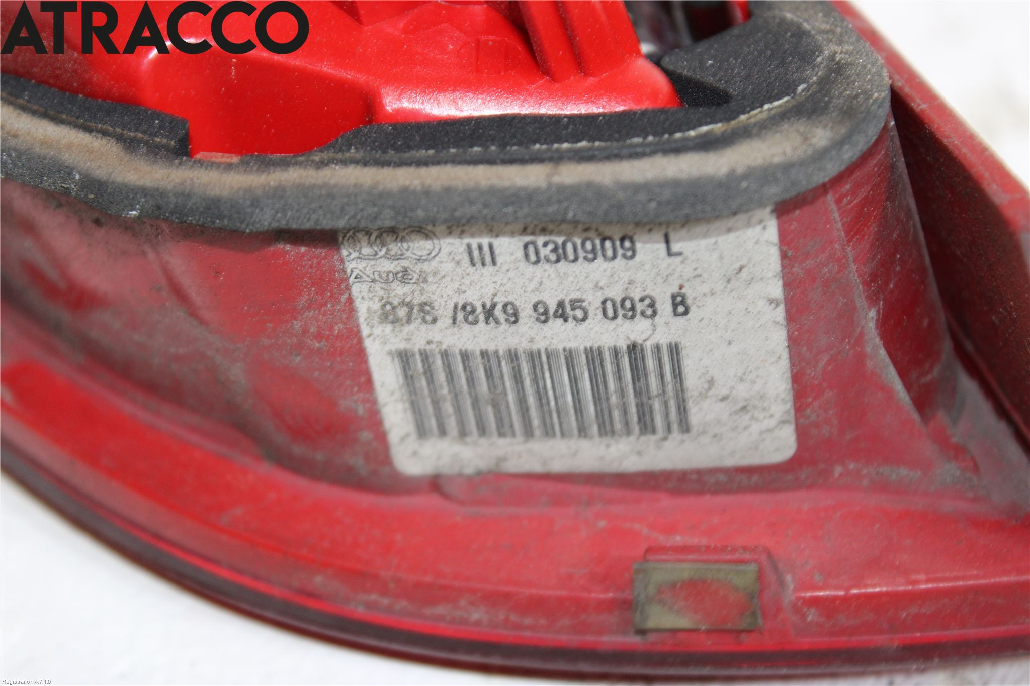 Audi A4/S4 08-11 Baklykt Venstre  På Luke(Indre