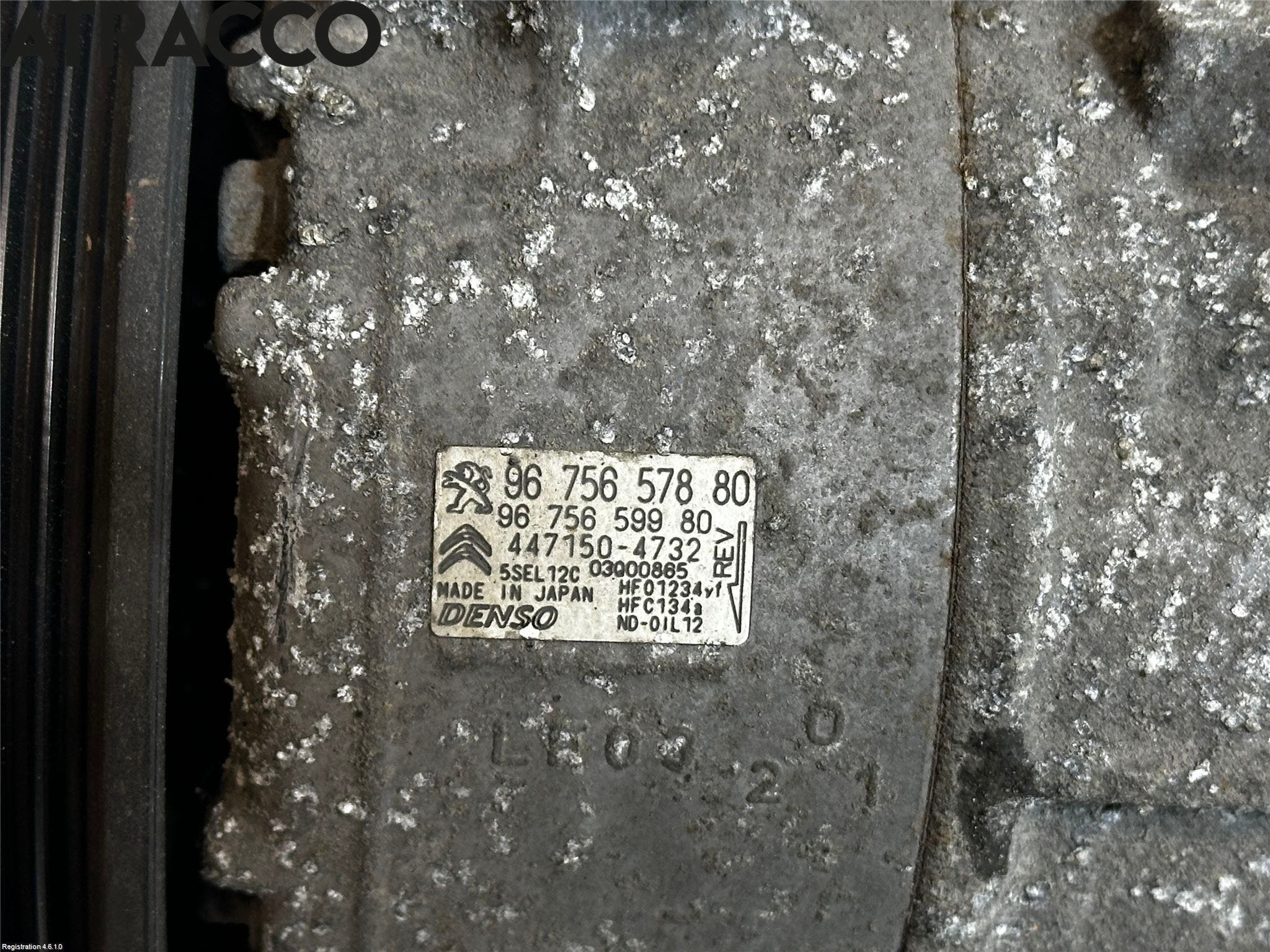 Citroen C4 PICASSO 14-18 Varme Ac Kompressor