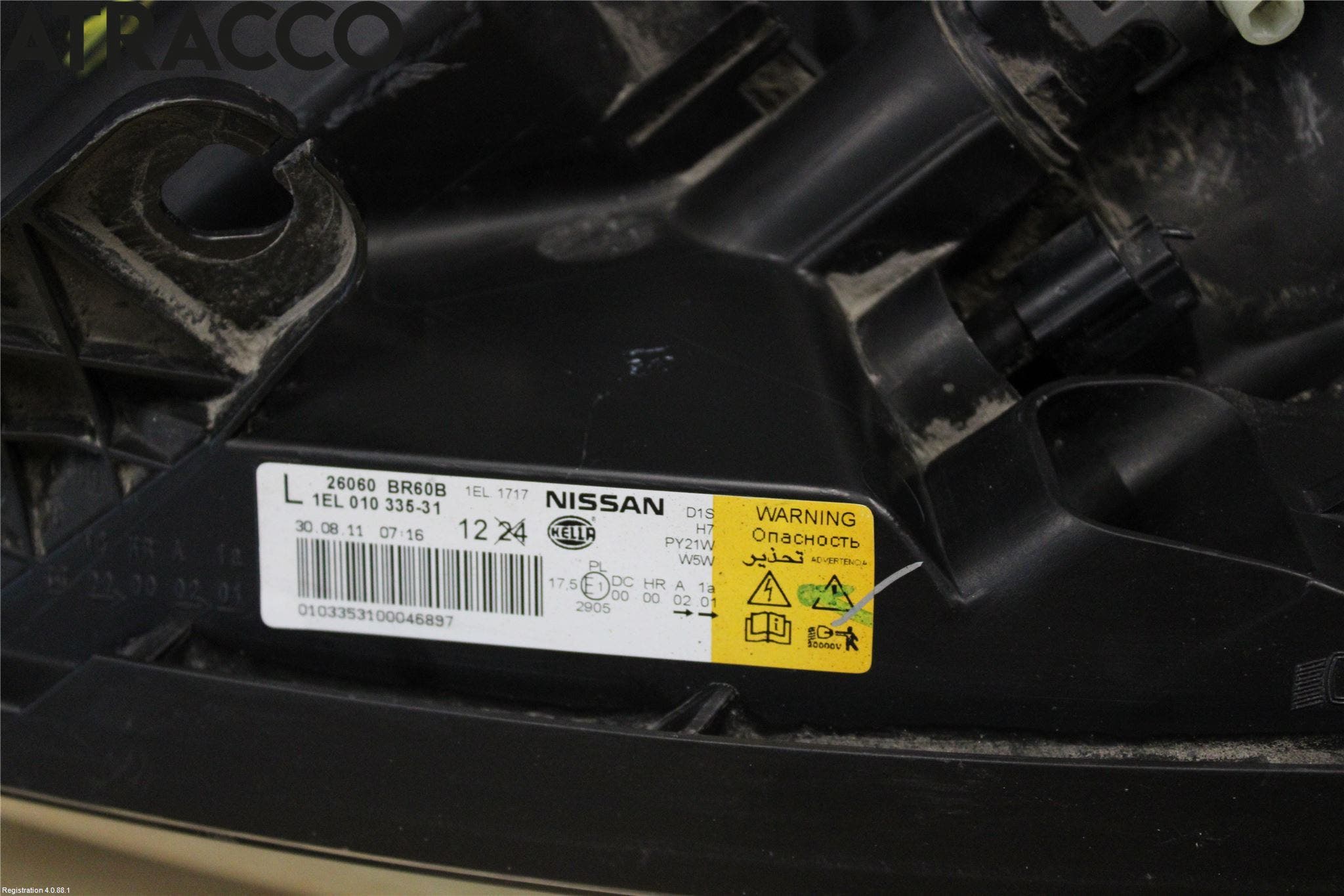 Nissan QASHQAI+2 10-14 Frontlykt Venstre