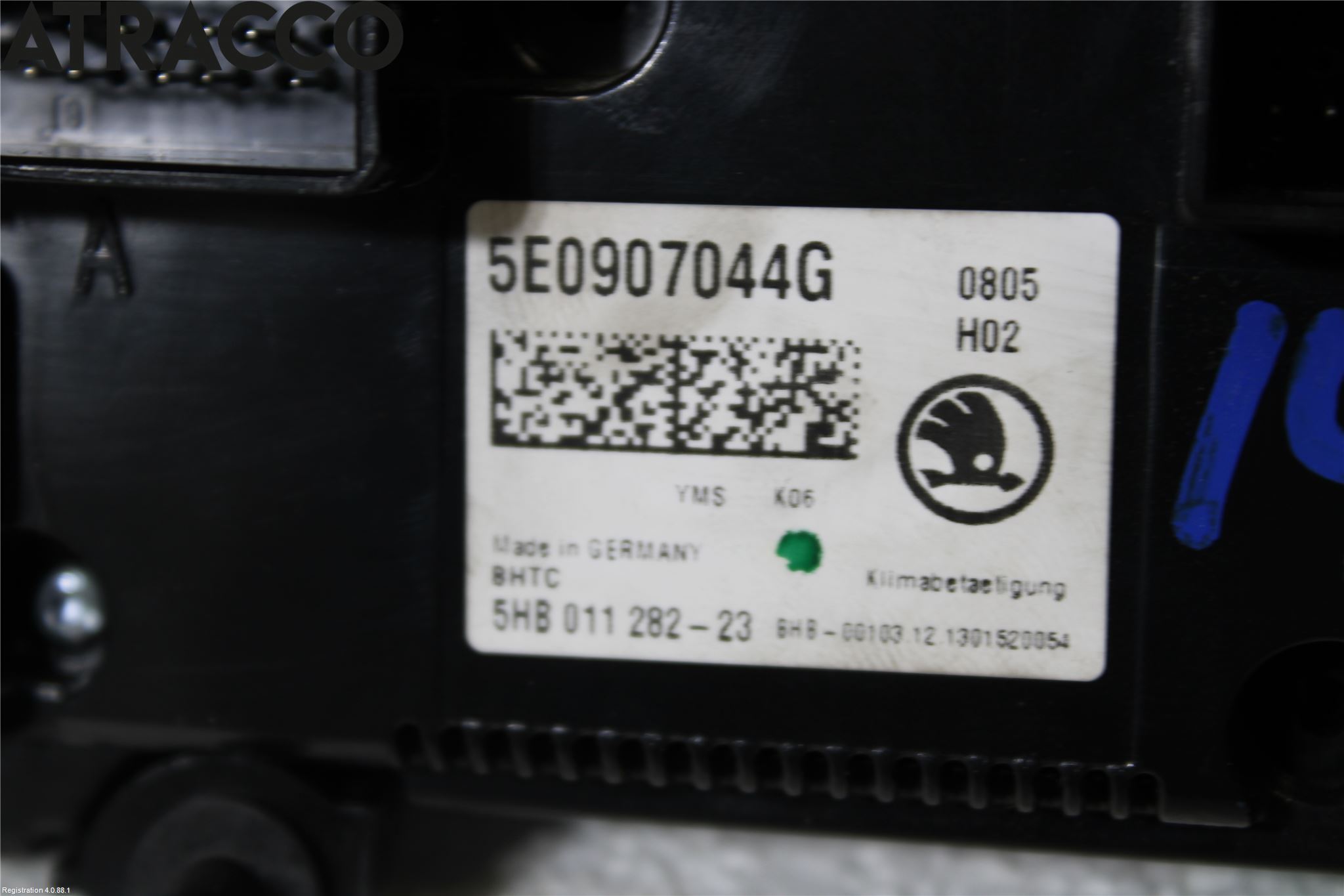 Skoda OCTAVIA (5E) 13-20 Varme Ac Betjening-Display