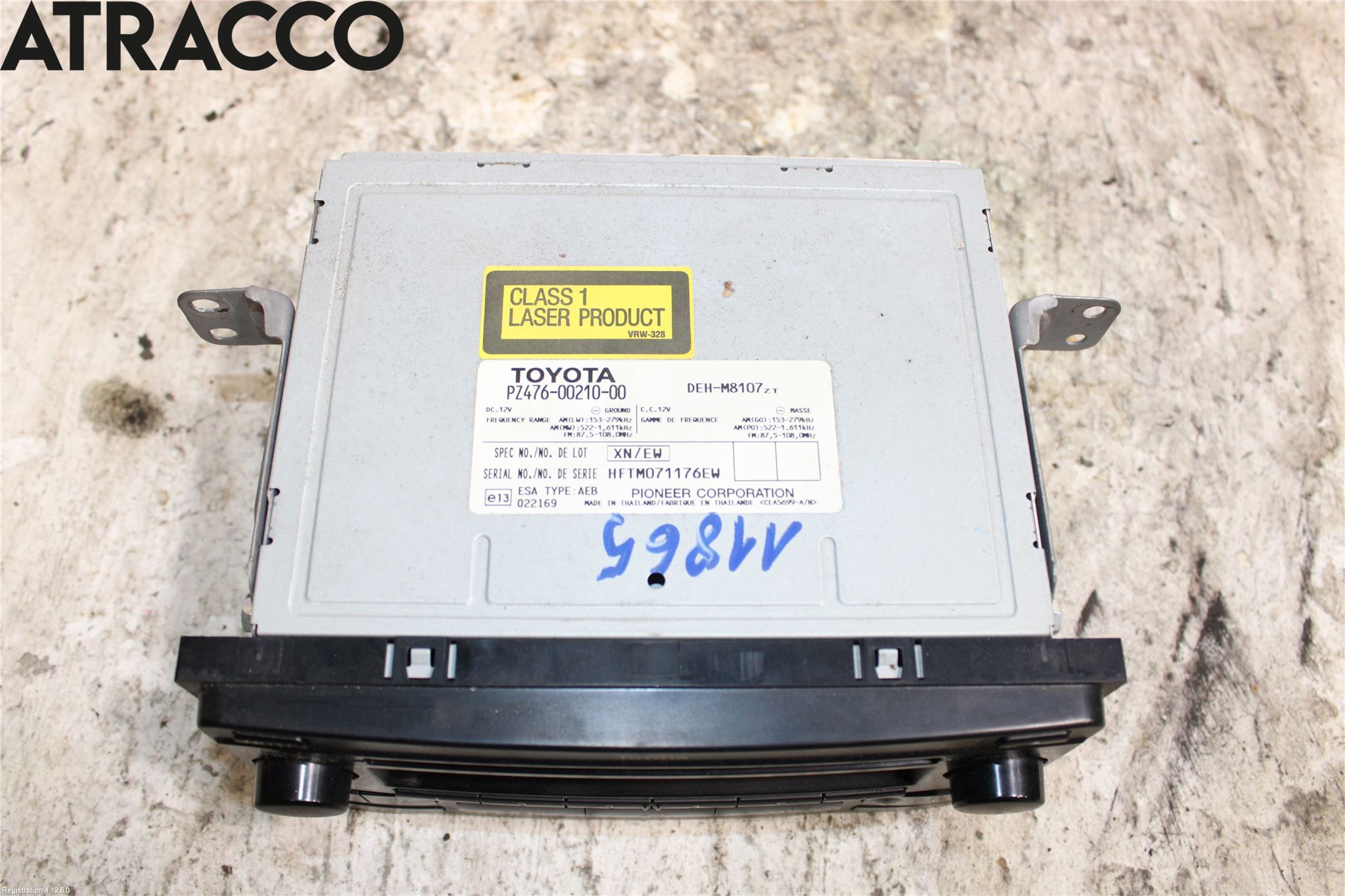 Toyota HILUX 05-16 Stereo Radio Med Cd