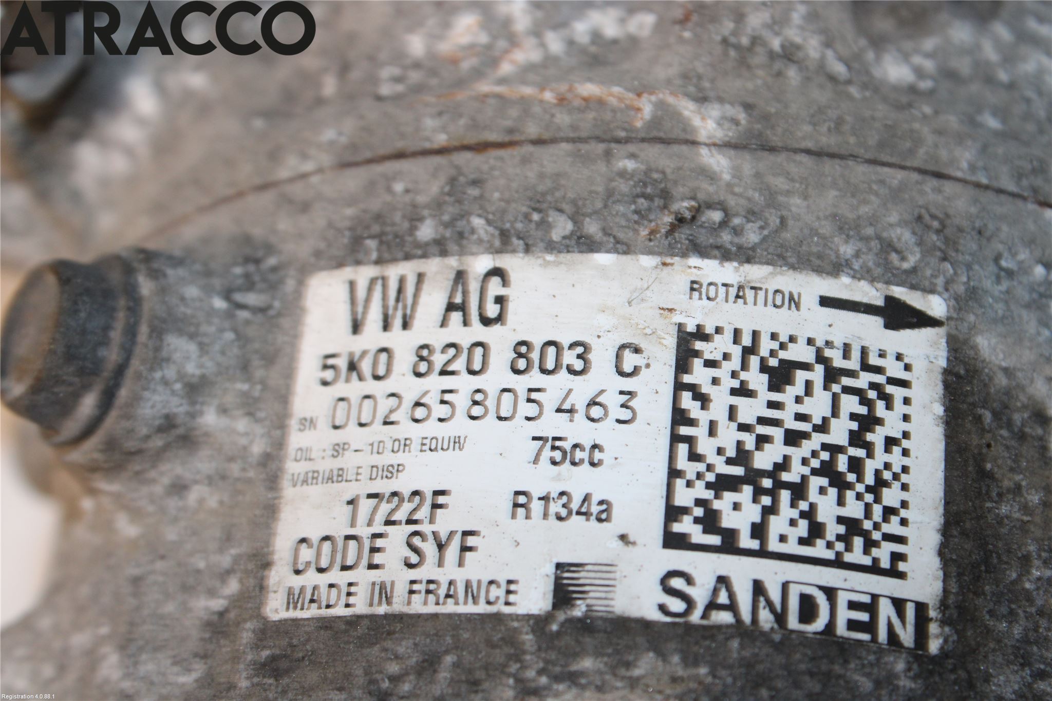 Audi A1/S1 11-18 Varme Ac Kompressor