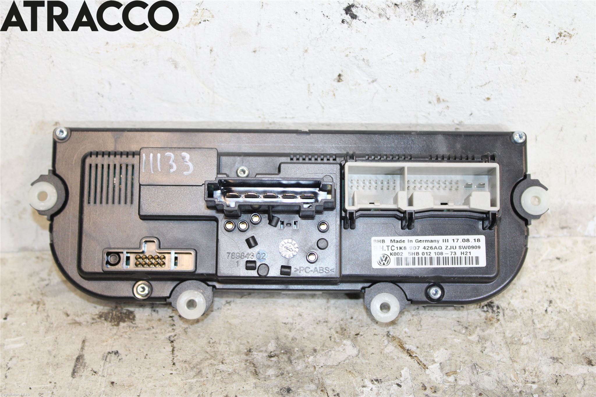 Volkswagen VW CADDY 16-20 Varme Ac Betjening-Display