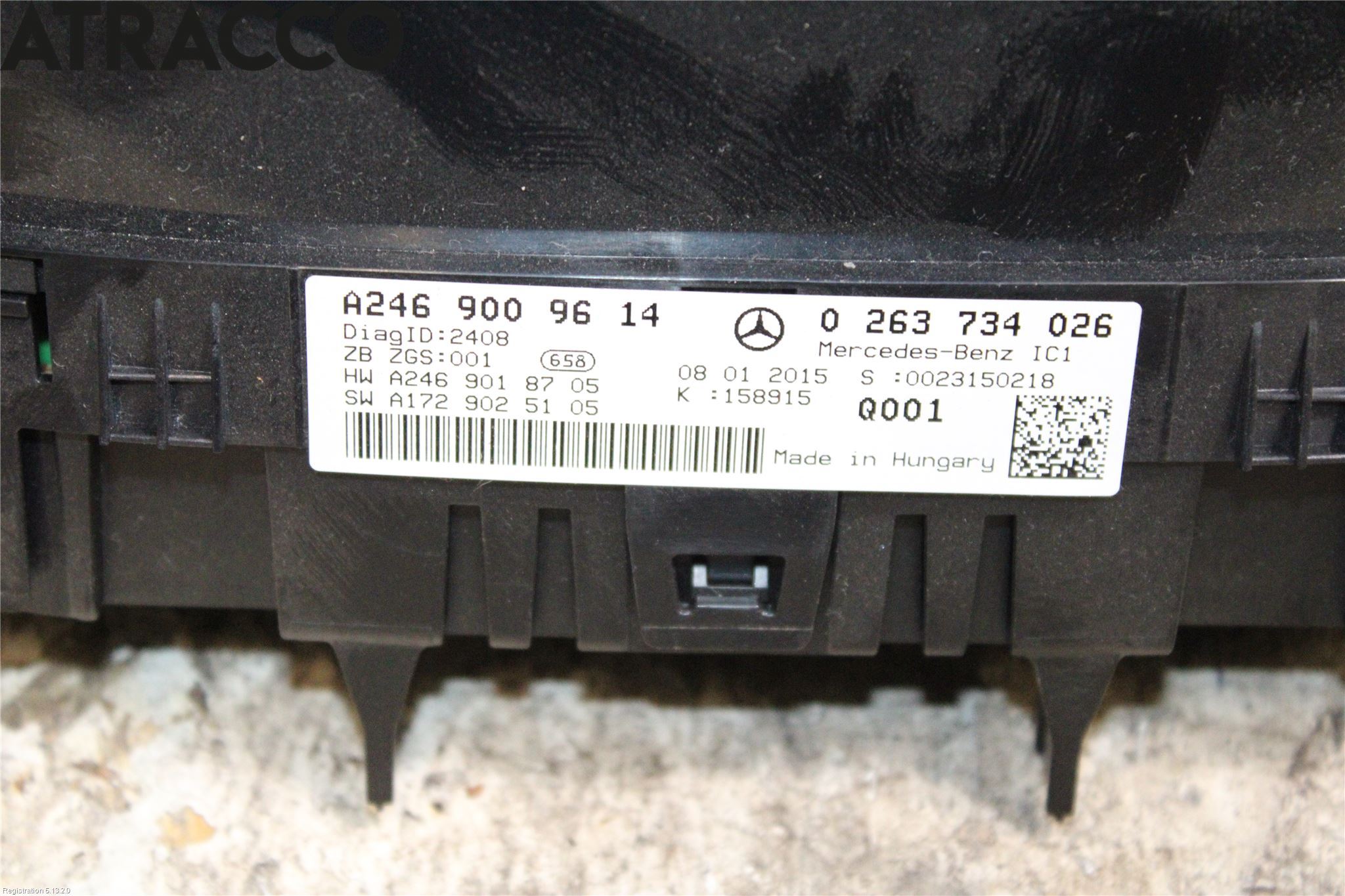 Mercedes-Benz MB B-KLASS (W246/W242) 12-19 Instr Kombinert