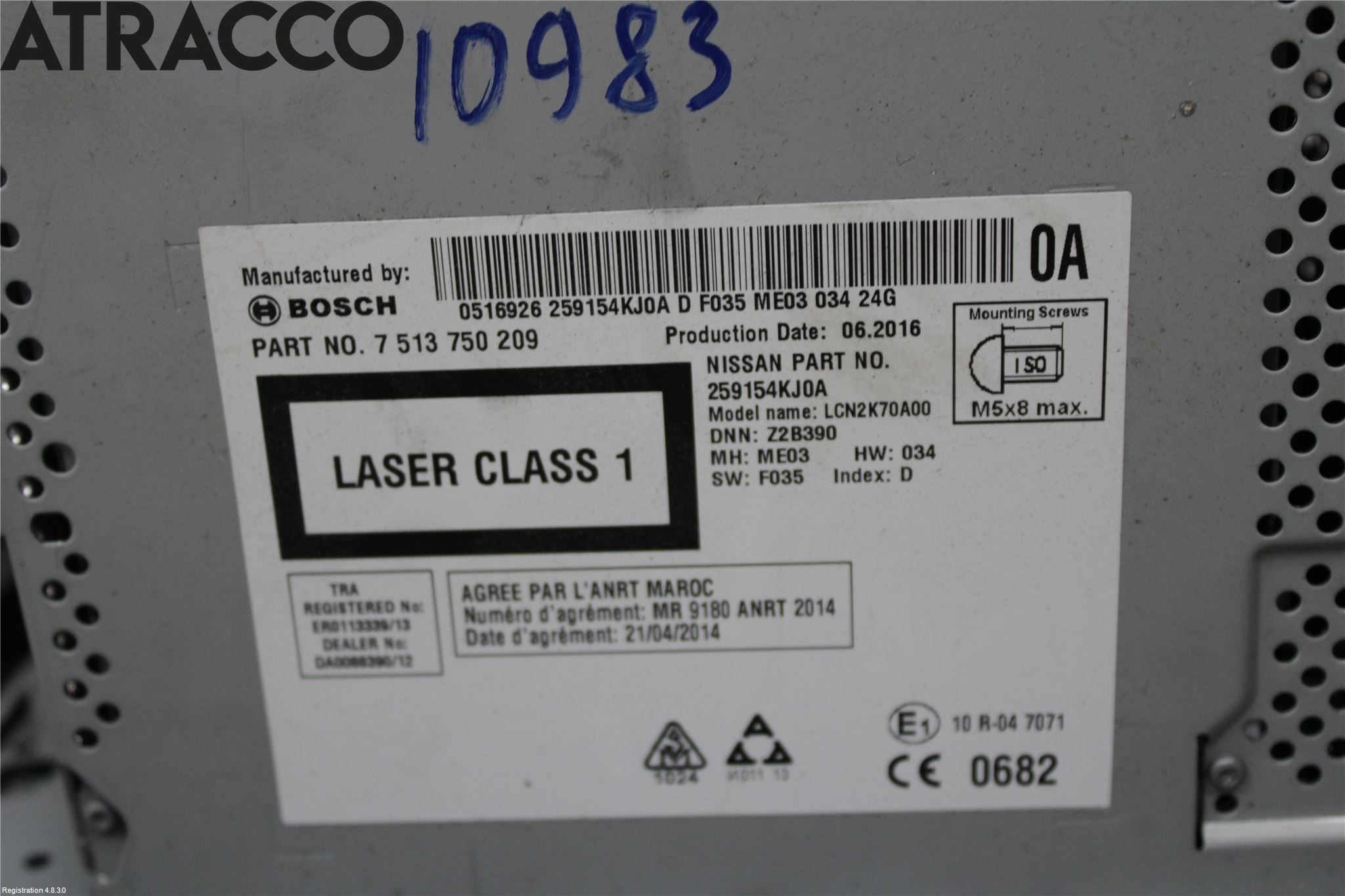 Nissan NAVARA, TREK-1 17-21 Stereo Radio Med Cd