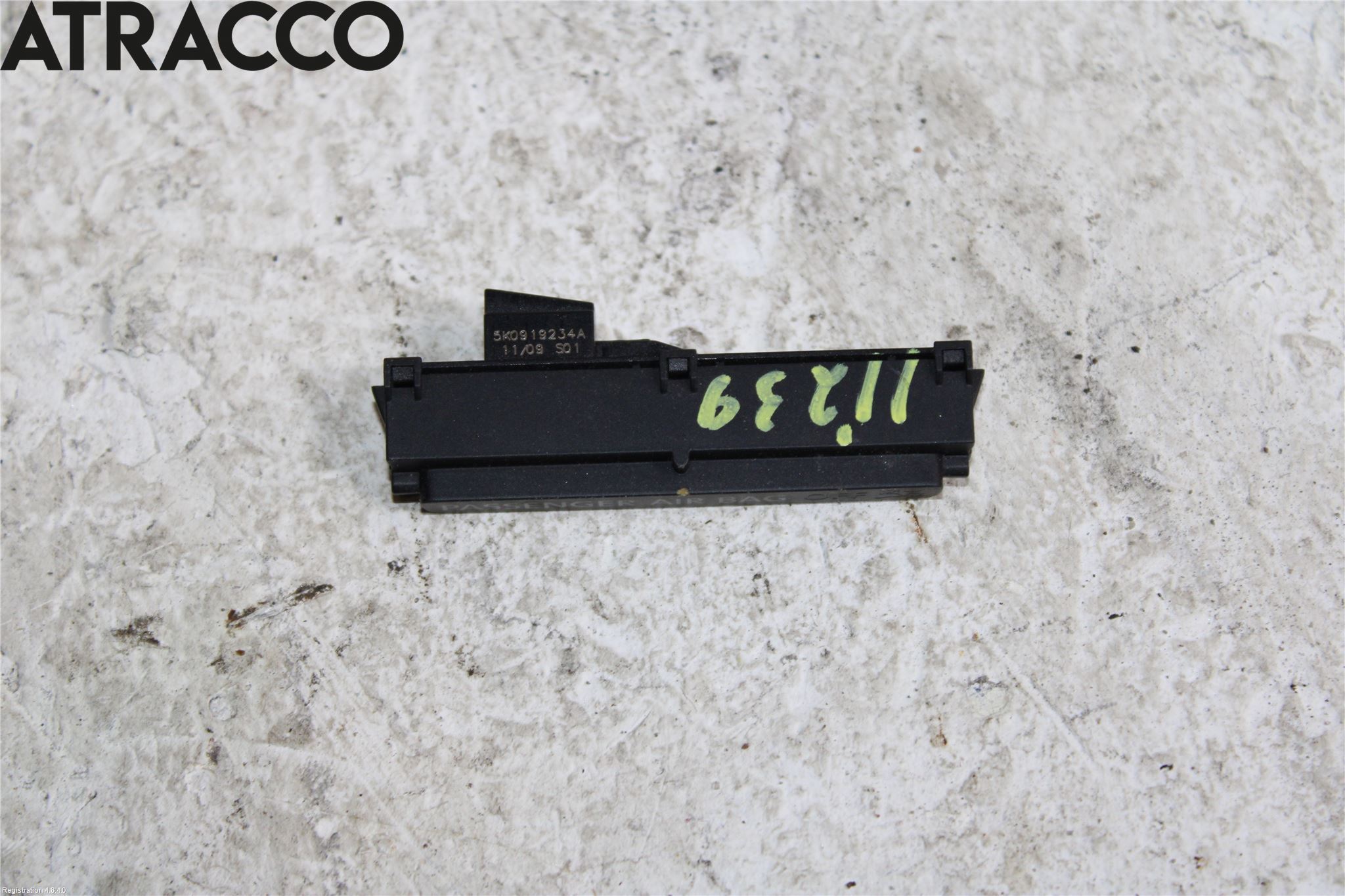 Volkswagen VW GOLF VI 09-13 Bryter Airbag Passasjerside