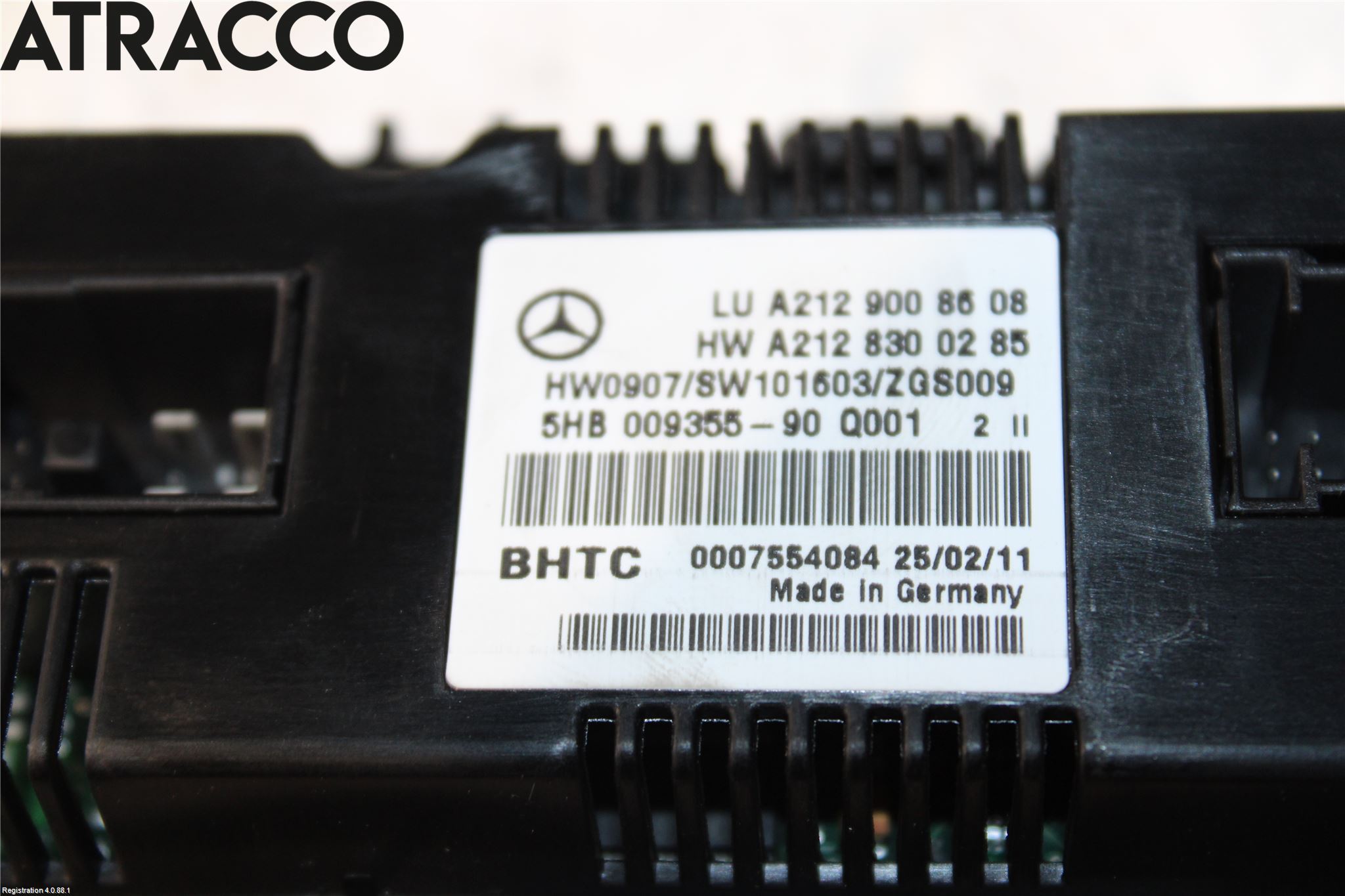 Mercedes-Benz MB E-KLASS COUPÈ/CAB(C207) 09-17 Varme Ac Betjening-Display