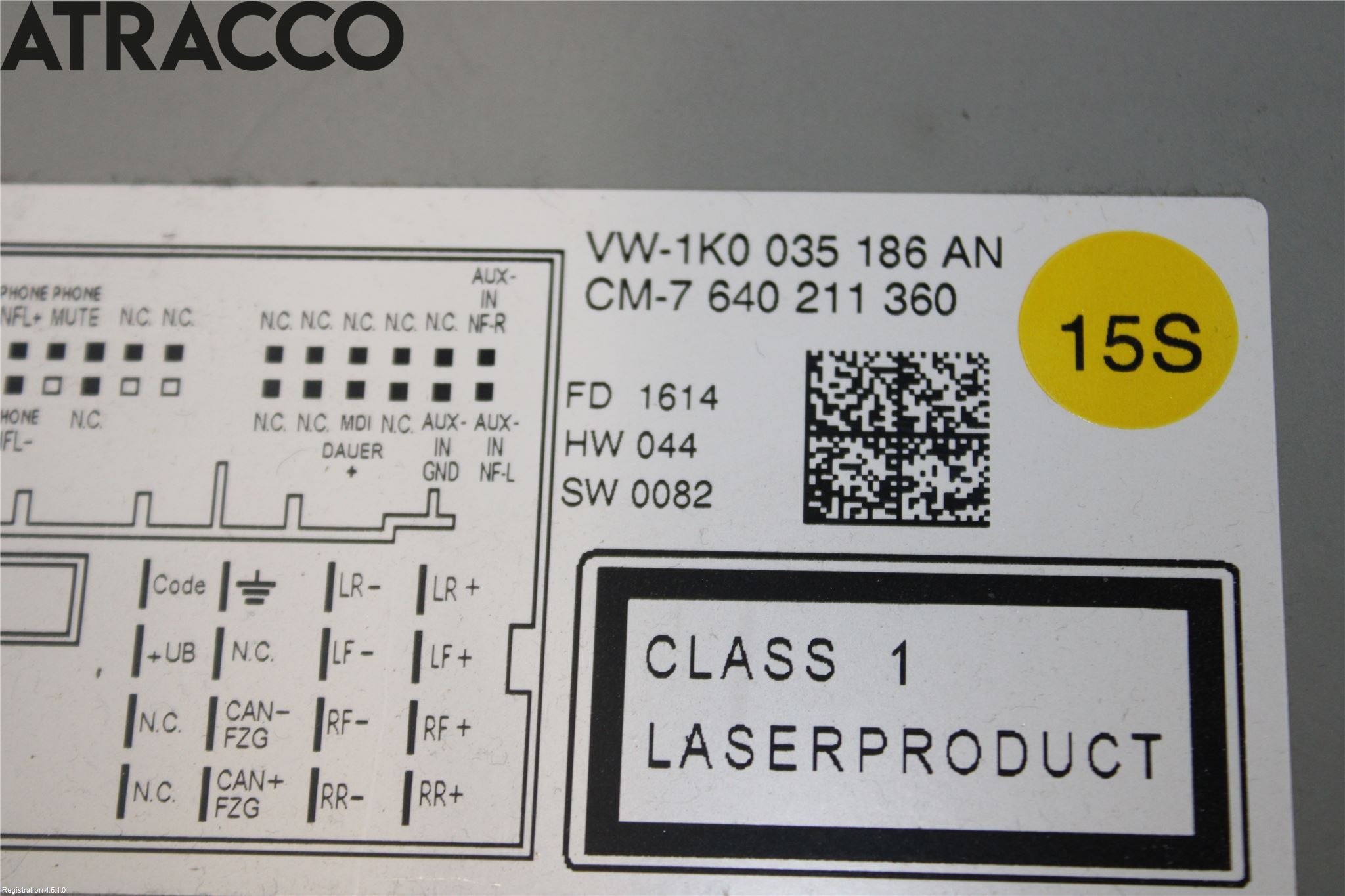 Volkswagen VW CADDY 11-15 Stereo Radio Med Cd