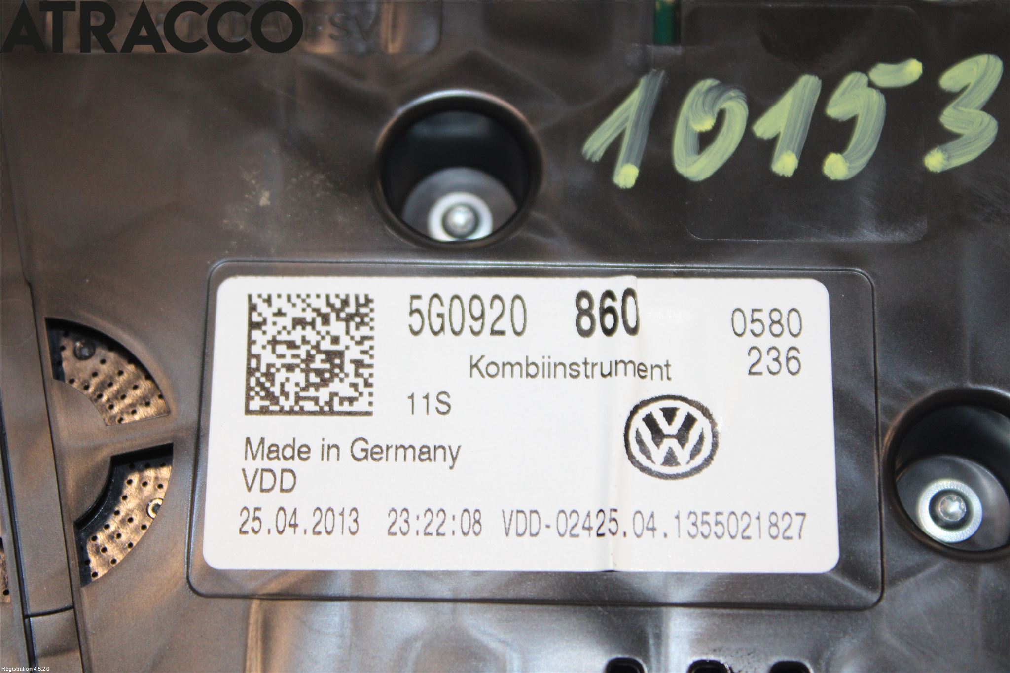 Volkswagen VW GOLF / E-GOLF VII 13-20 Instr Kombinert