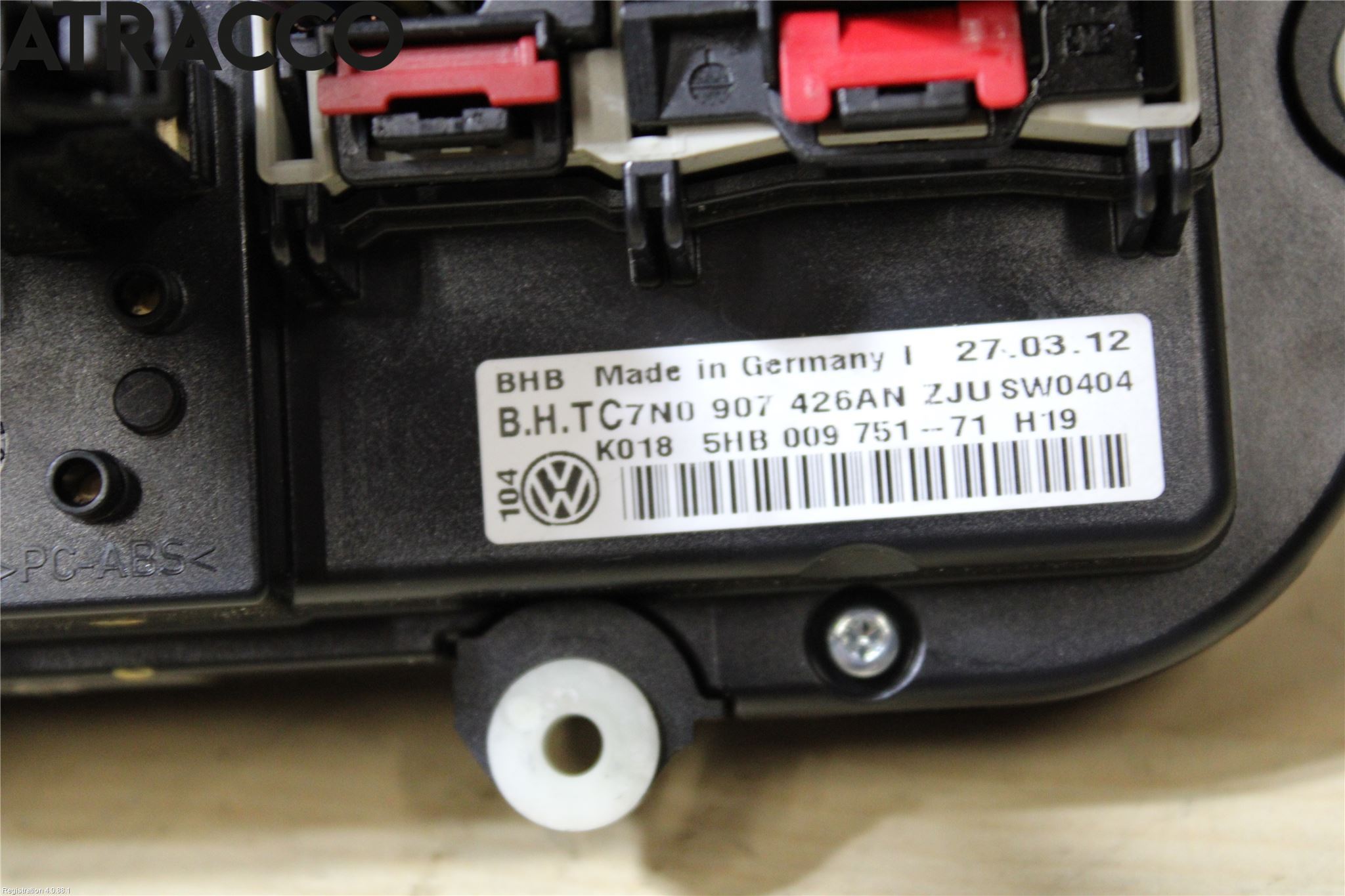 Volkswagen VW CADDY 11-15 Varme Ac Betjening-Display