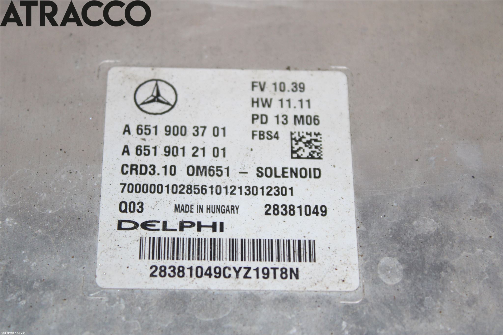 Mercedes-Benz MB E-KLASS (W212) 09-16 Styreenhet Øvrig