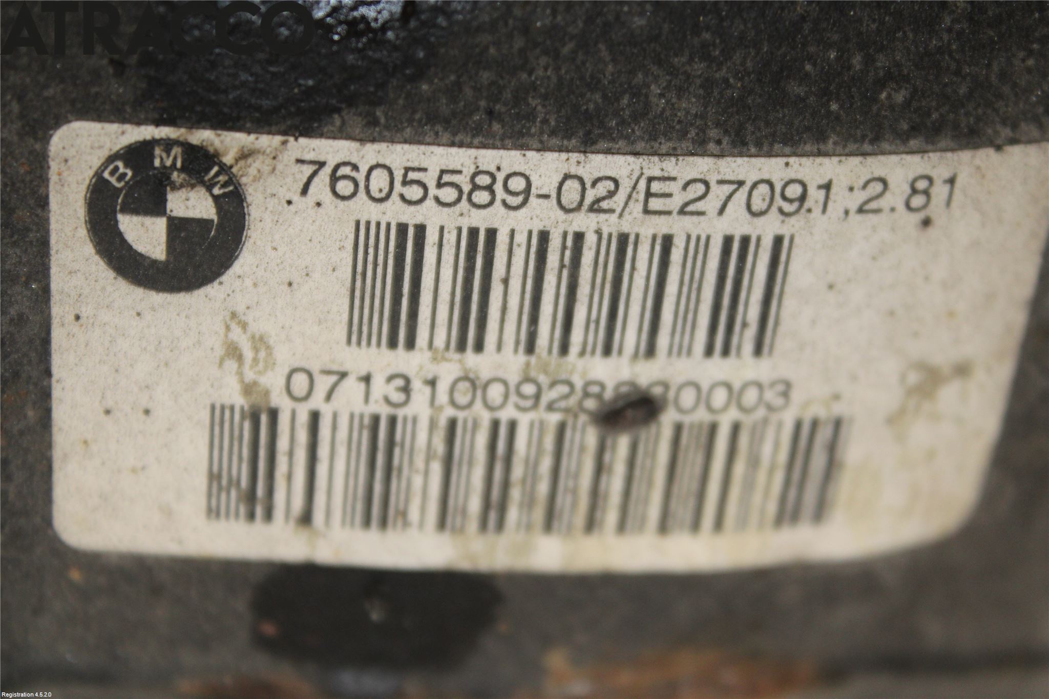 BMW 3 F30/F31/F80 12-19 Bakaksel Kardang Bak -Diff