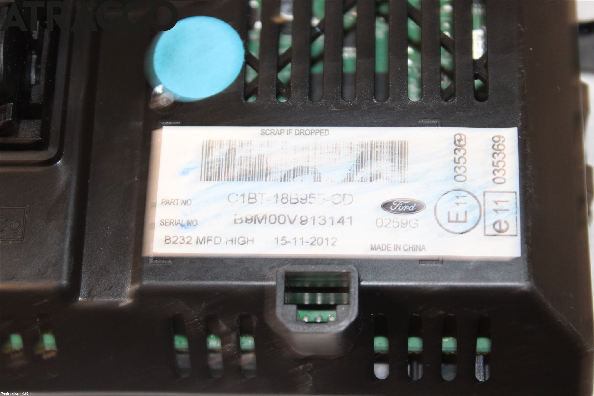 Ford B-MAX 12-17 Instr Skjerm Dvd-Gps-Ac-Tlf