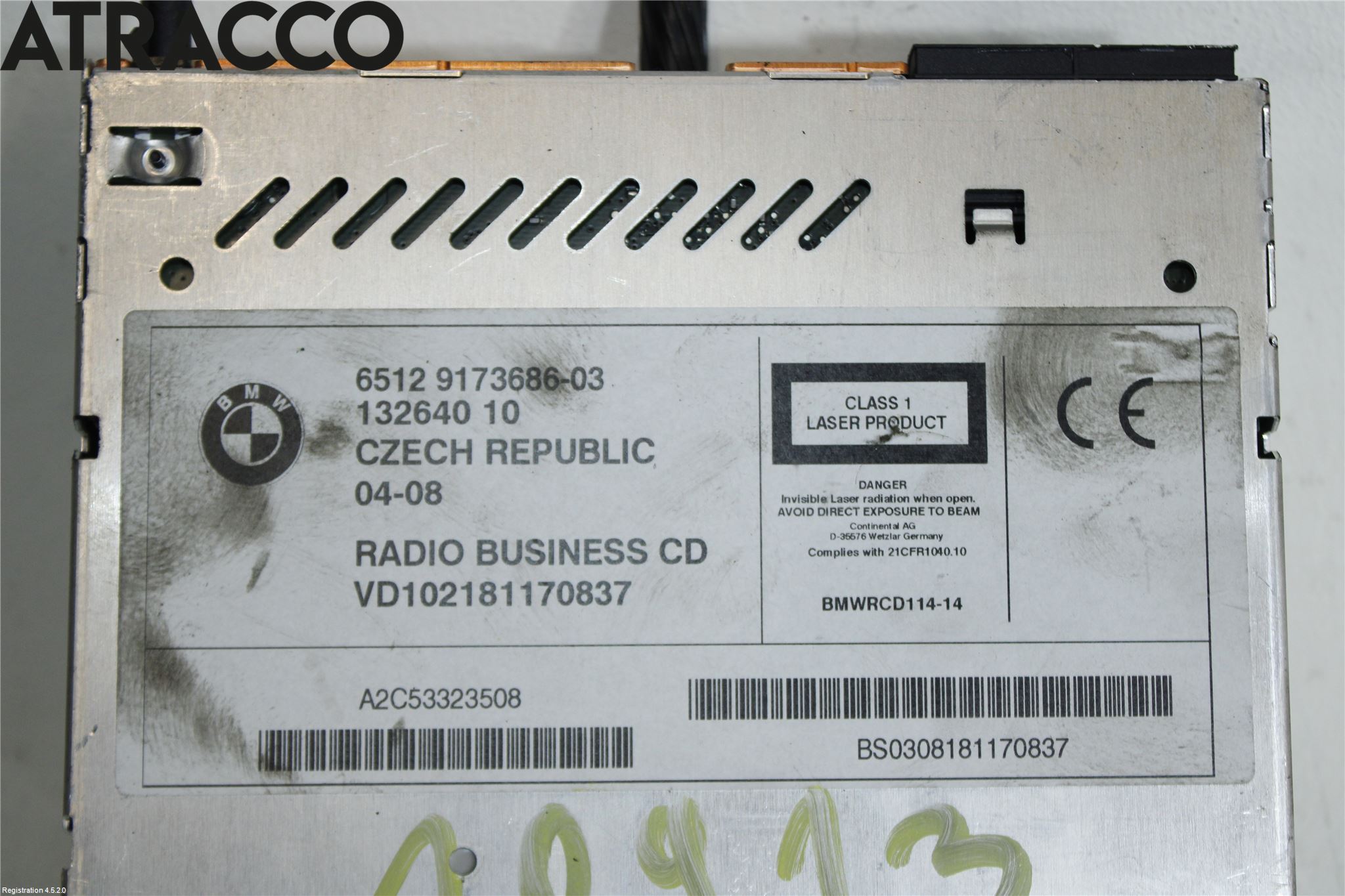 BMW X3 E83     03-10 Stereo Radio Med Cd