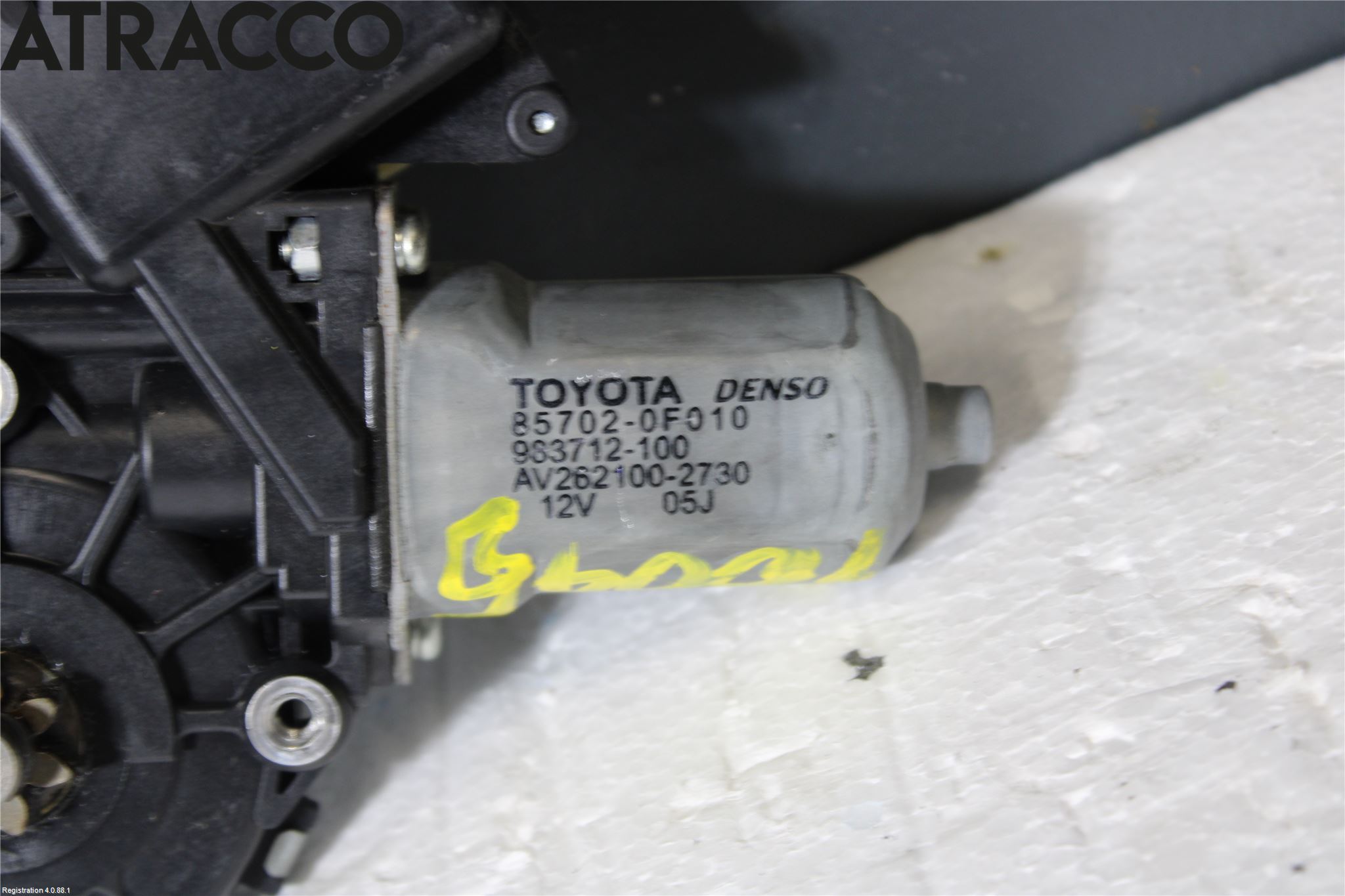 Toyota YARIS XP90 06-11 Vindusheismotor