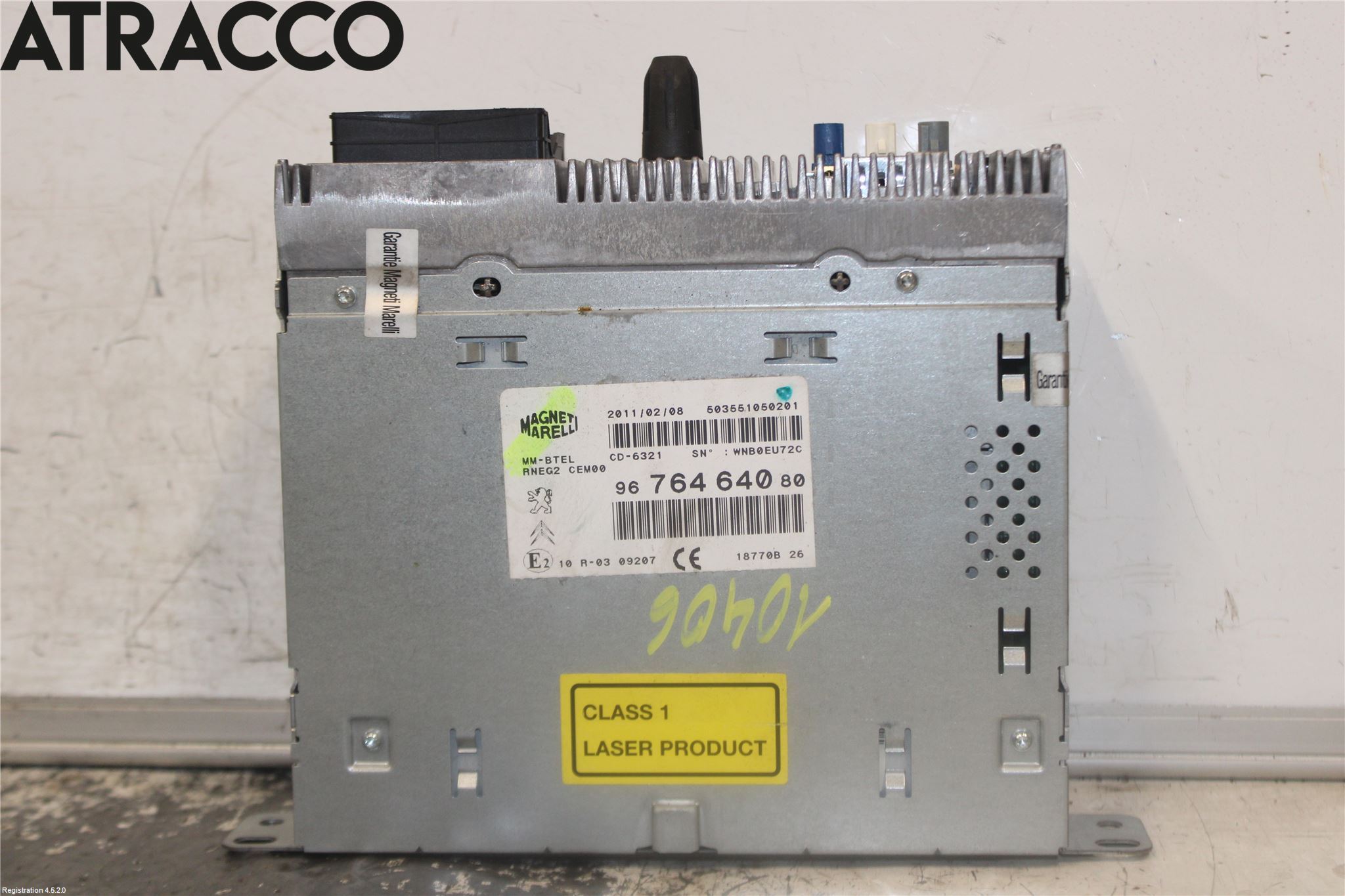 Peugeot 508 11-18 Stereo Radio Med Cd