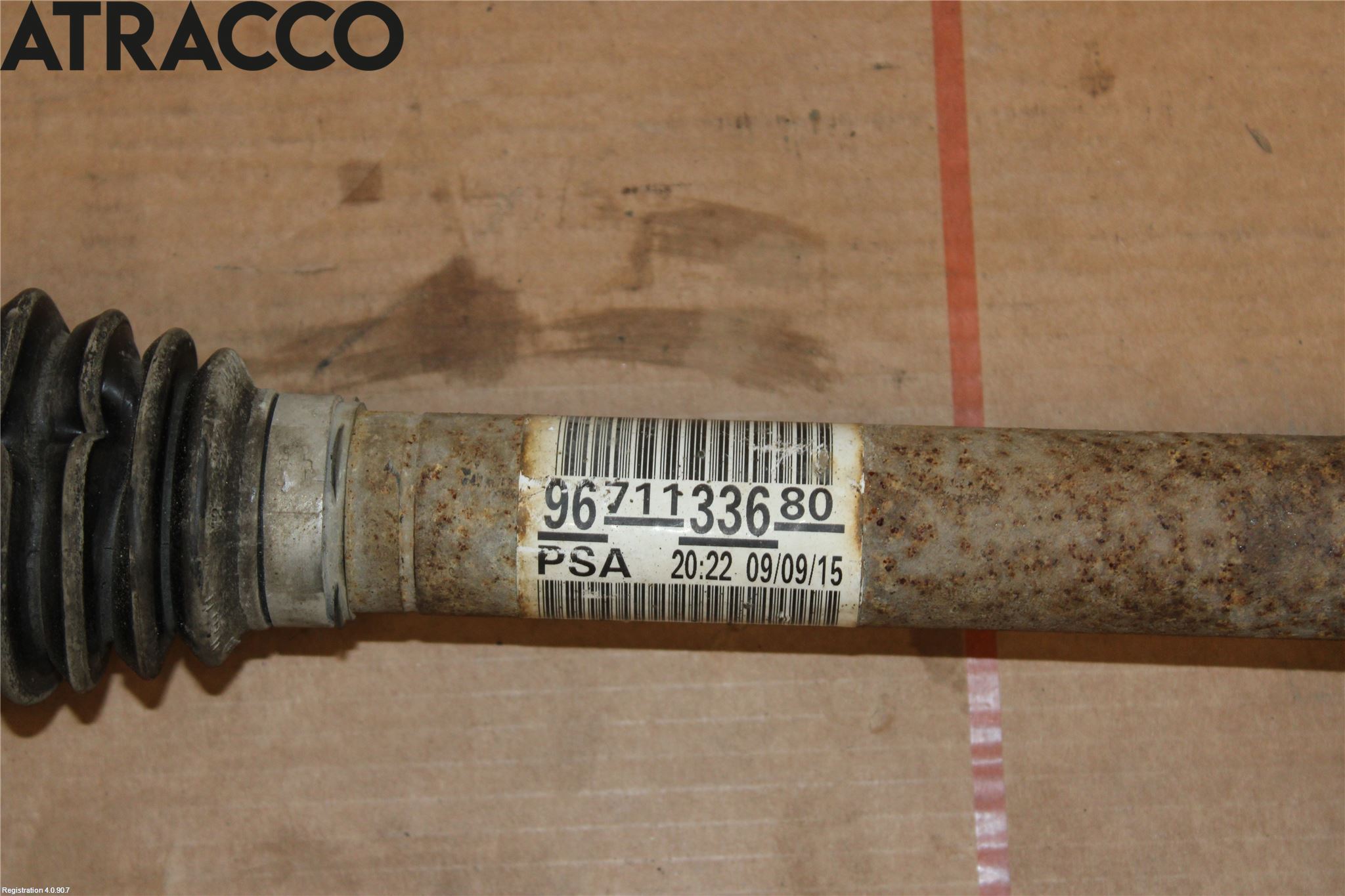 Citroen BERLINGO 08-18 Drivaksel Foran Kompl Høyre