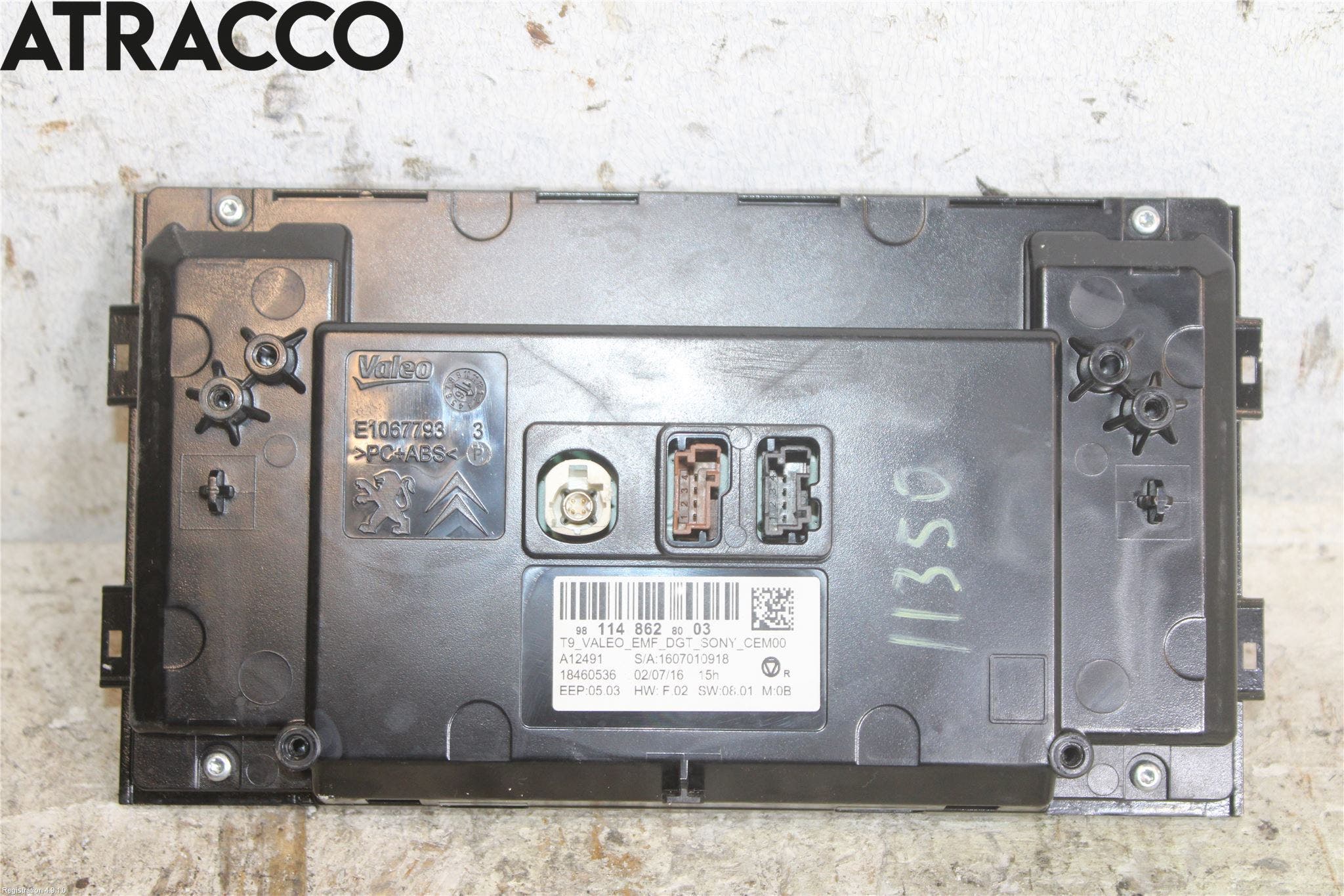 Peugeot 308 14-21 Multifunktionsdisplay