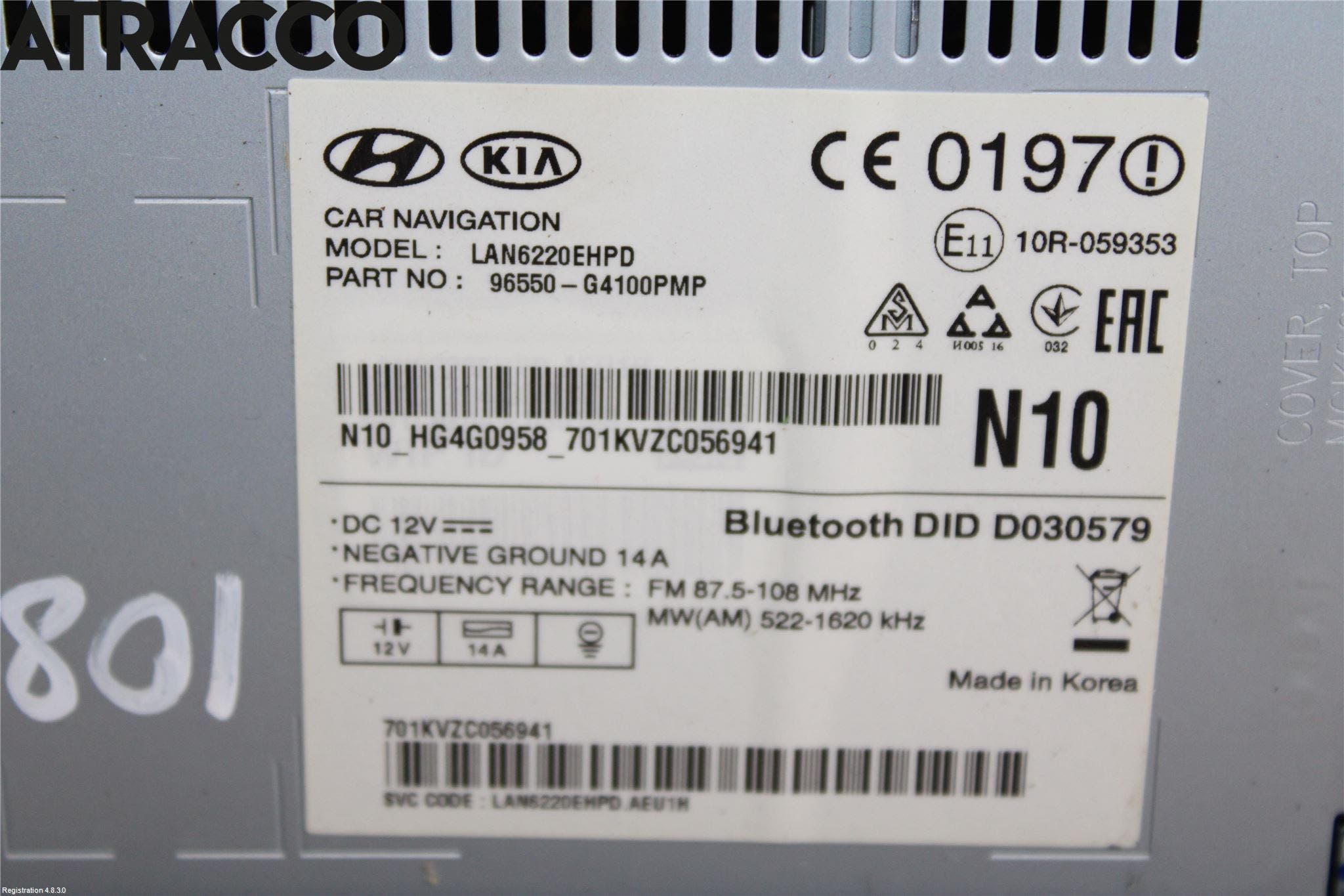 Hyundai i30 PD 17- Stereo Radio